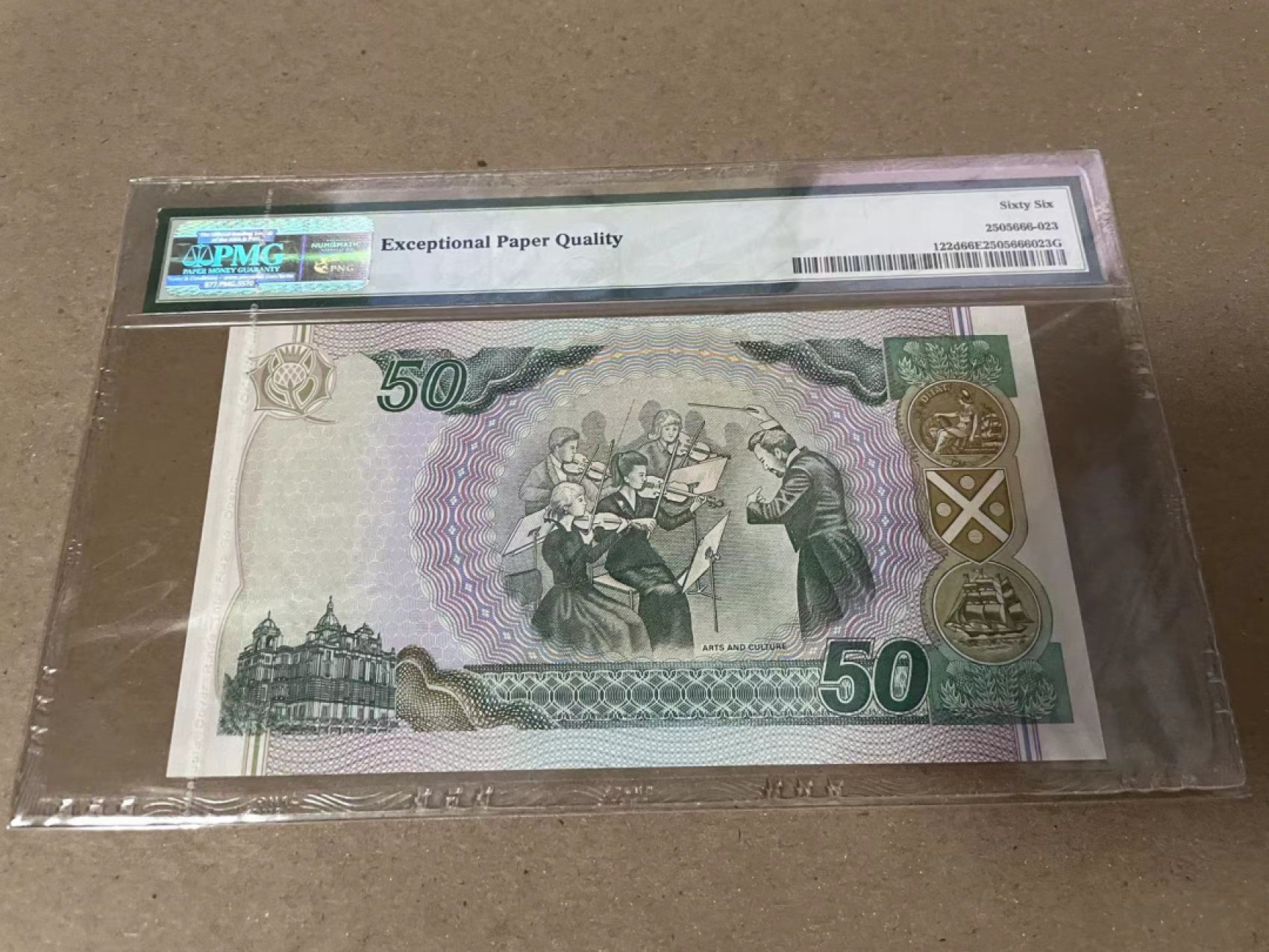 【Blue Auction】✨世界纸币精拍第235期【精】 【无47】苏格兰 2006年50镑 PMG66EPQ 纪念钞