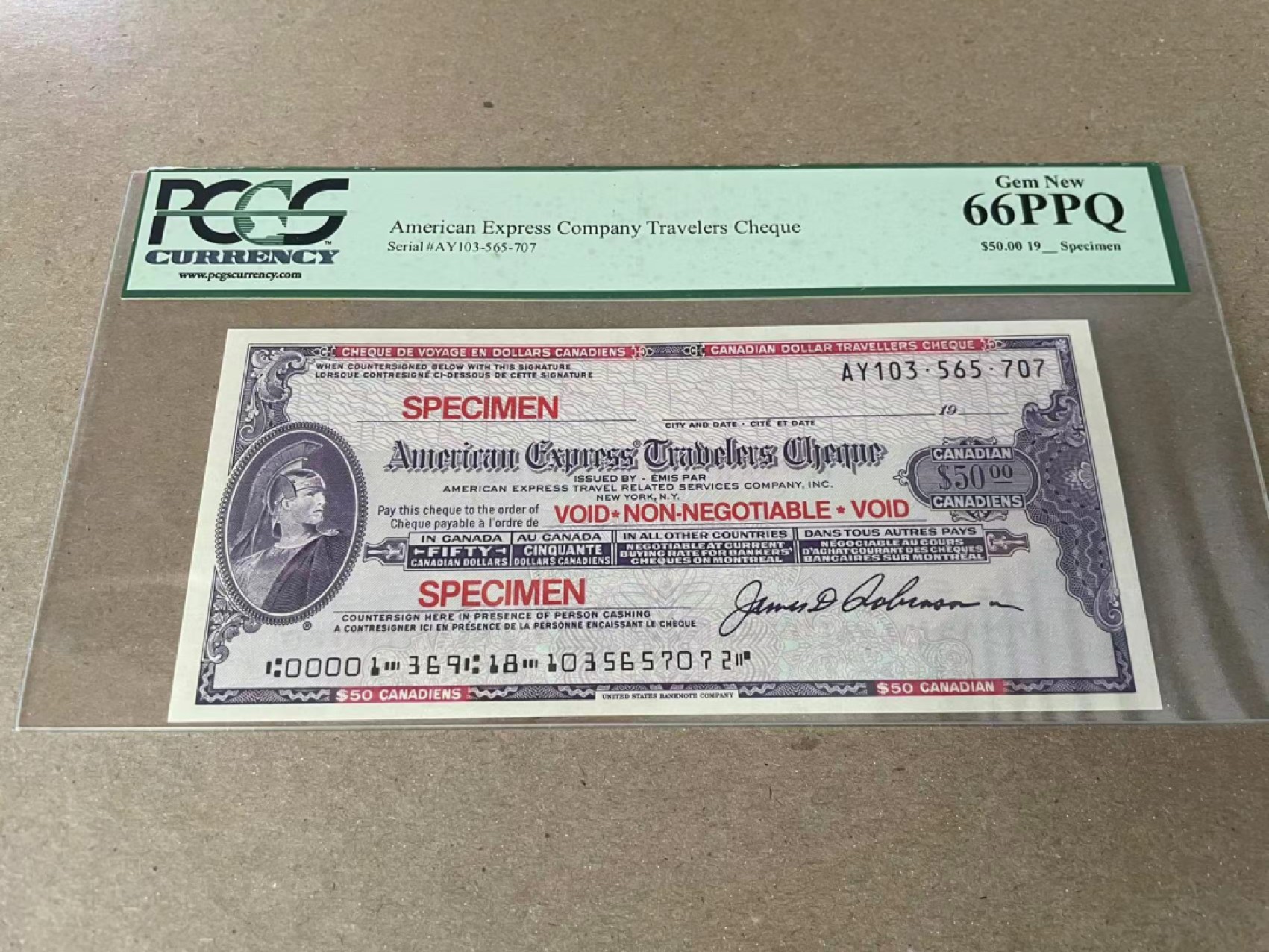 【Blue Auction】✨世界纸币精拍第235期【精】 【一组6张】多国支票样钞一组 PCGS66EPQ&全新UNC