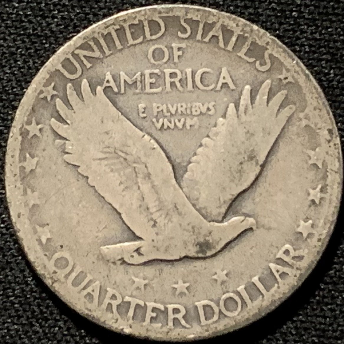 紫瑗钱币——第216期拍卖 美国 1928年 飞鹰 25美分 1/4美元 6.25克 0.9银