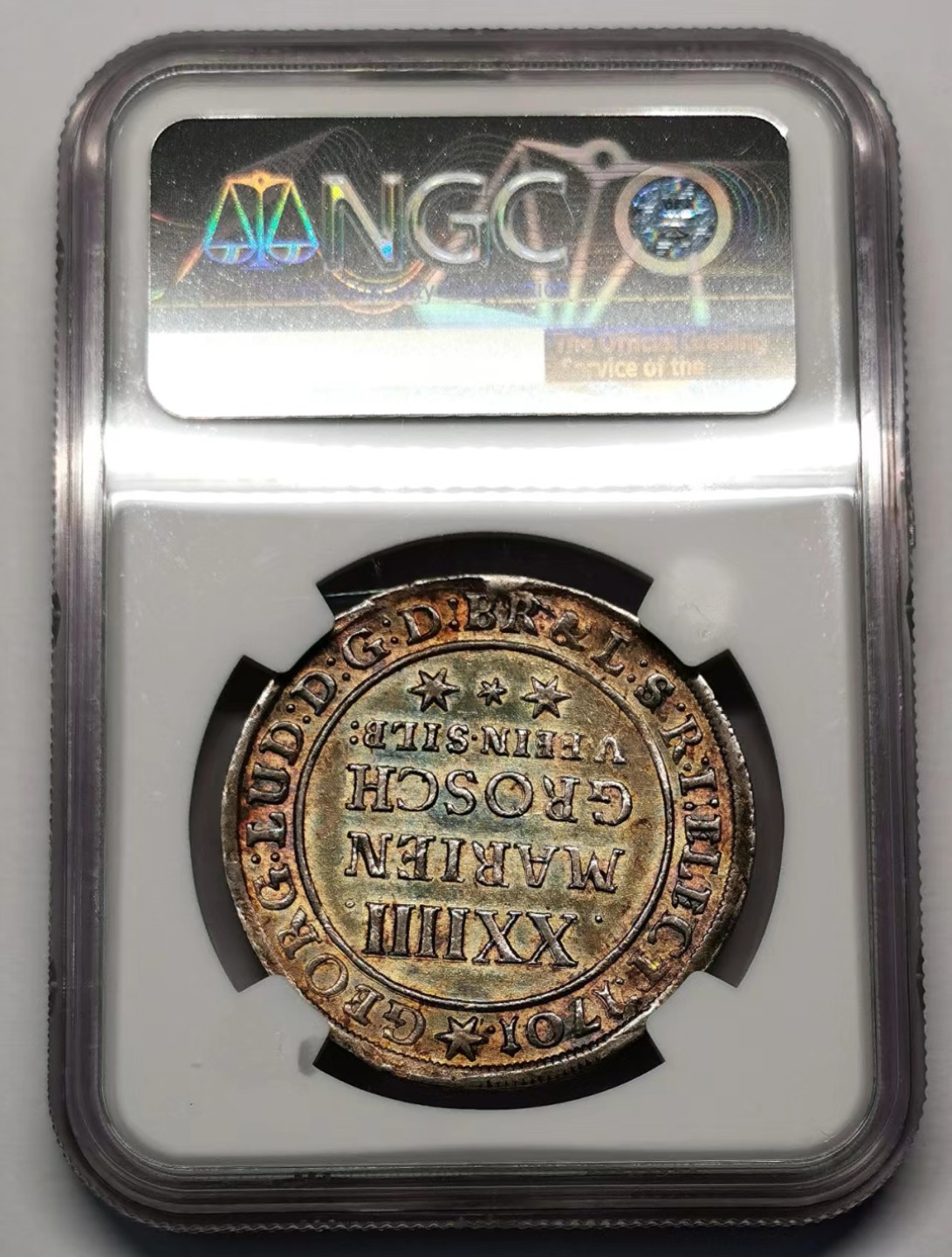 凡希社世界钱币微拍第二百十五期——德奥专场 1701布伦瑞克吕内堡野人24MG银币NGC-AU53五彩！