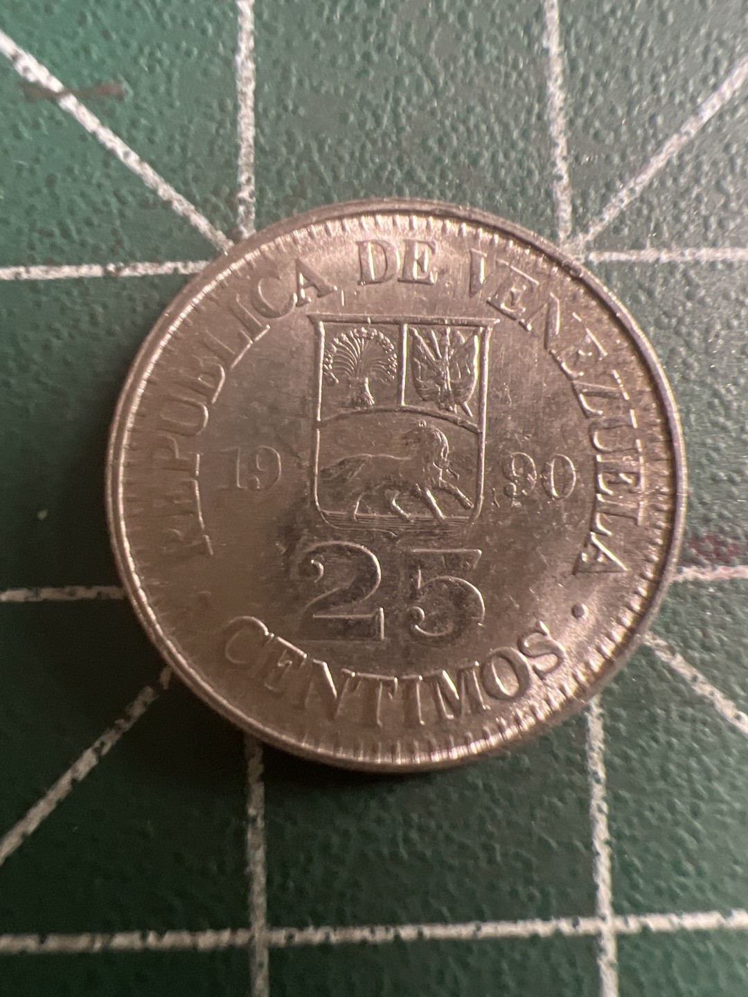 泡泡堂第116期  世界硬币纪念章邮票专场（无押金，无佣金，捡漏，全场20包邮，偏远地区除外） 委内瑞拉25分