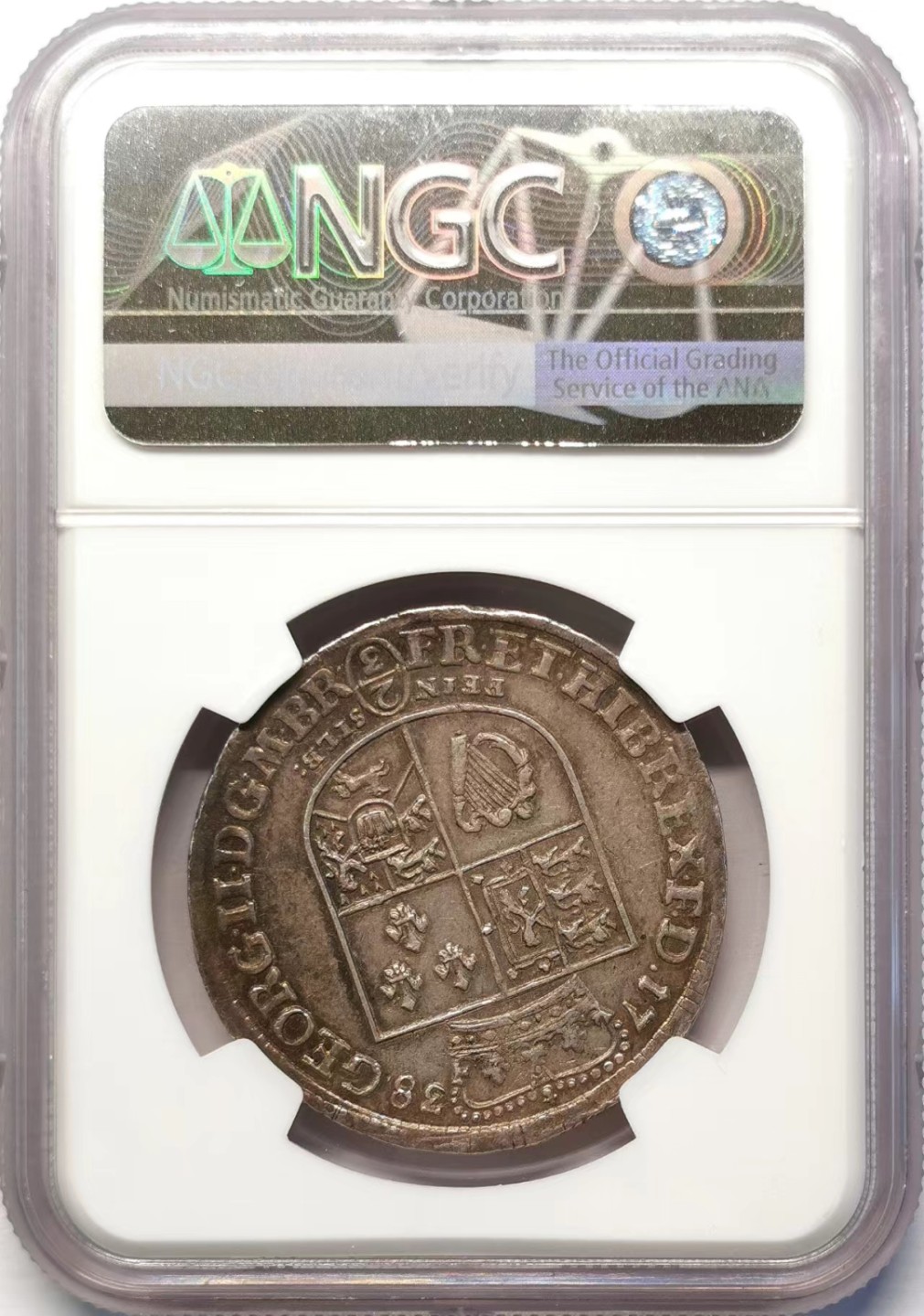 凡希社世界钱币微拍第二百十五期——德奥专场 1738布伦瑞克吕内堡野人2/3泰勒NGC-AU55英王乔治二世兼领！