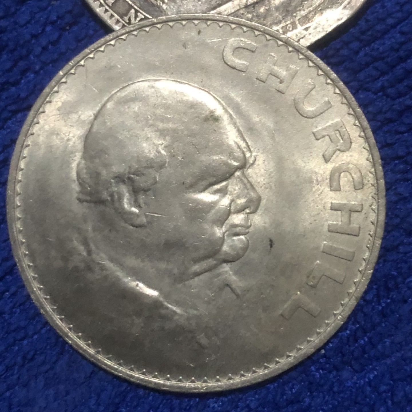 【保诚微拍】第36期  古今中外币章（部分评级）14号晚上七点半自动开拍！！！ 英国 1965年 丘吉尔 克朗 纪念币 镍币（38mm，28克）