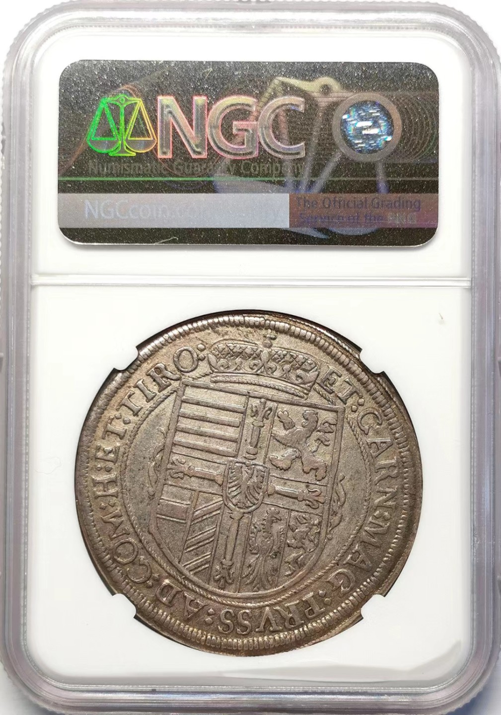 凡希社世界钱币微拍第二百十五期——德奥专场 1618神罗总庭马西亚斯皇帝泰勒大银NGC-AUD