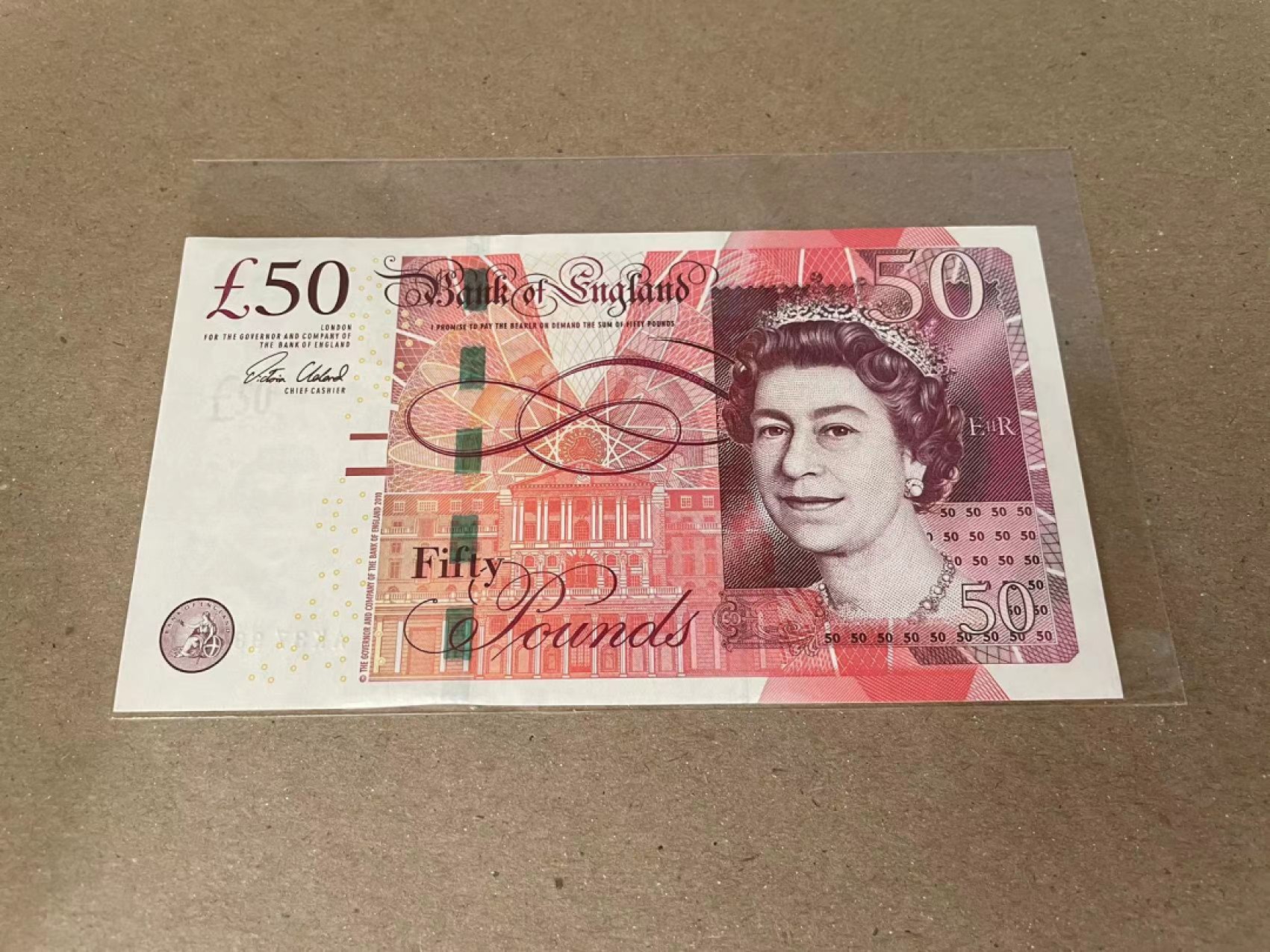 【Blue Auction】✨世界纸币精拍第235期【精】 【999豹子号无47】英国 50镑 全新UNC 瓦特