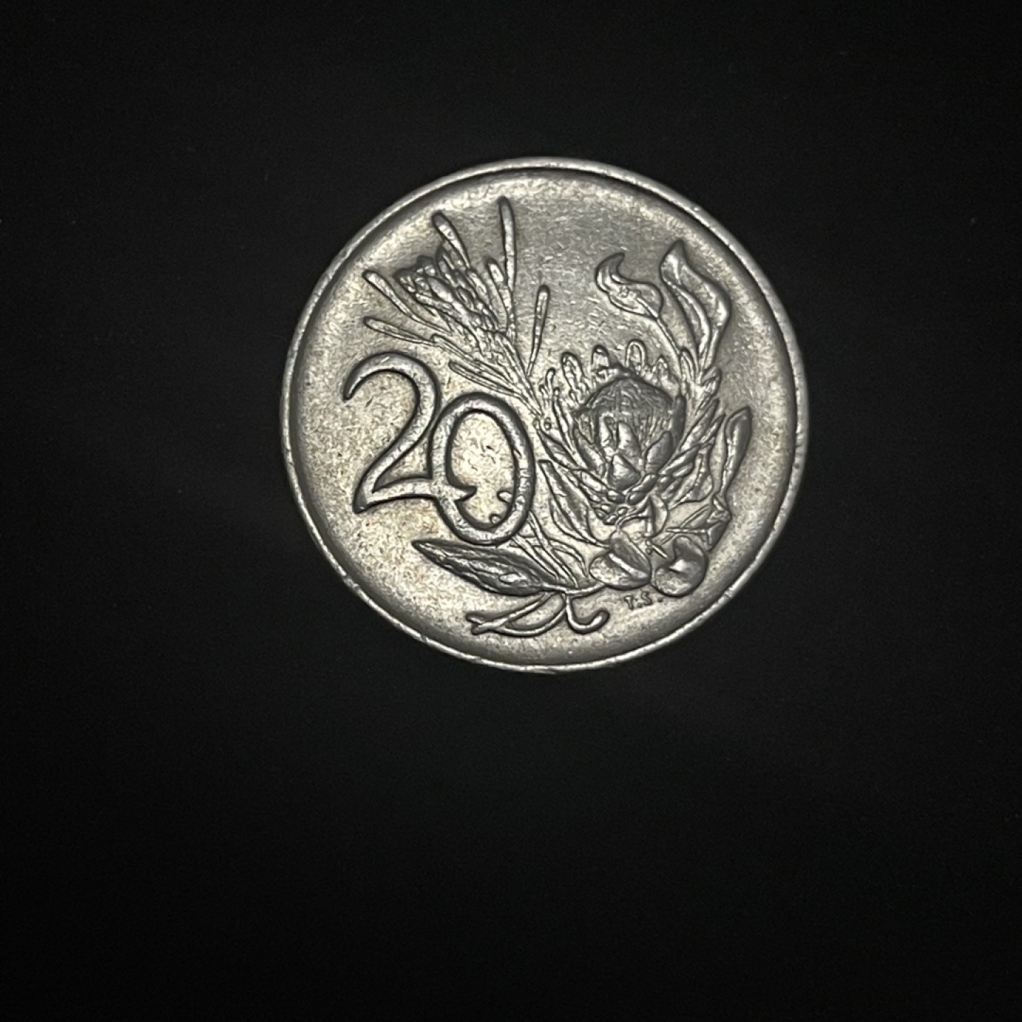 外国硬币0元起拍（4） 1977年南非20分