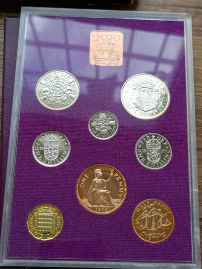 【淘币小摊】第四十六拍 银币套币场 本周七连拍 满百包邮 - 英国1970年币制改革前关门8枚套精制套币