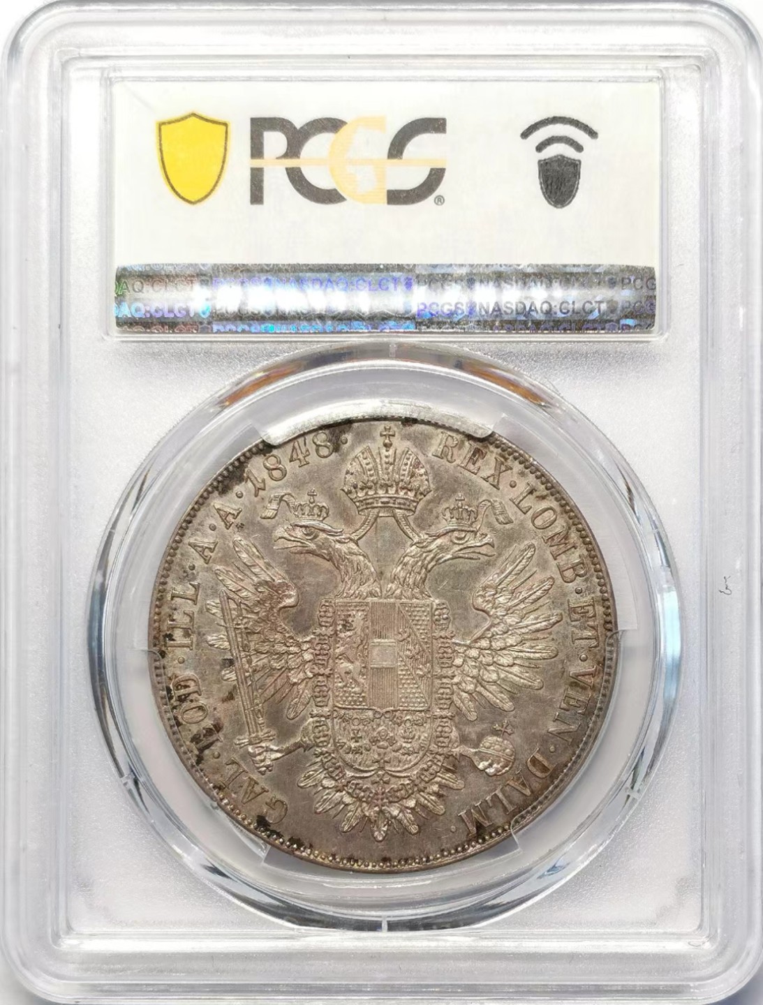 凡希社世界钱币微拍第二百十五期——德奥专场 1848奥地利帝国斐迪南一世泰勒大银PCGS-AU55原味品！