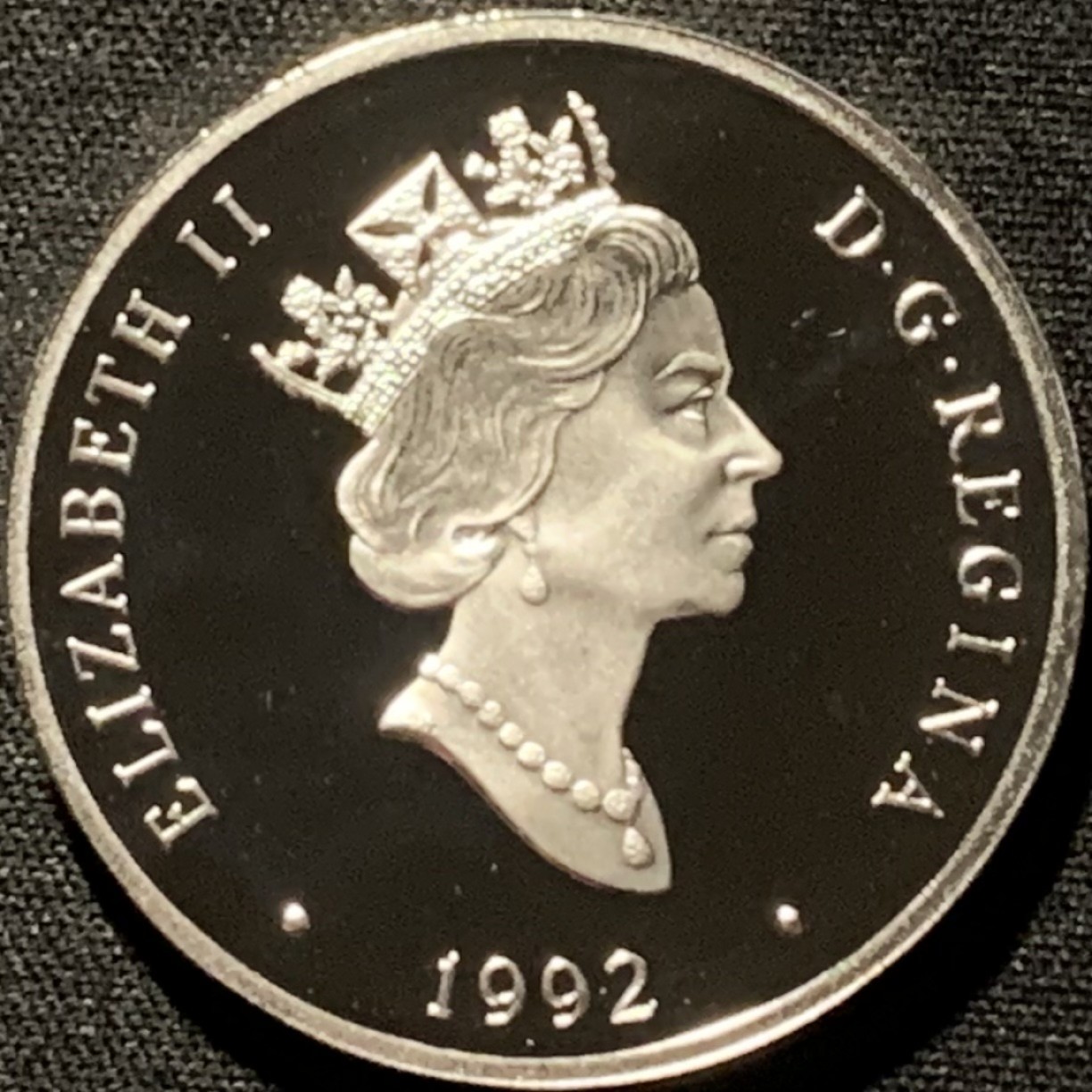 紫瑗钱币——第216期拍卖 加拿大 1992年 航空系列 飞行员  约翰·马斯顿 20元 镶金 31.1克 0.925银 精制