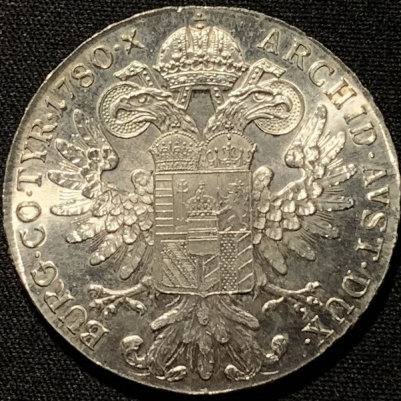 紫瑗钱币——第216期拍卖 奥匈帝国 1780年 特蕾莎·玛格丽特 大奶妈 1泰勒 银币 UNC