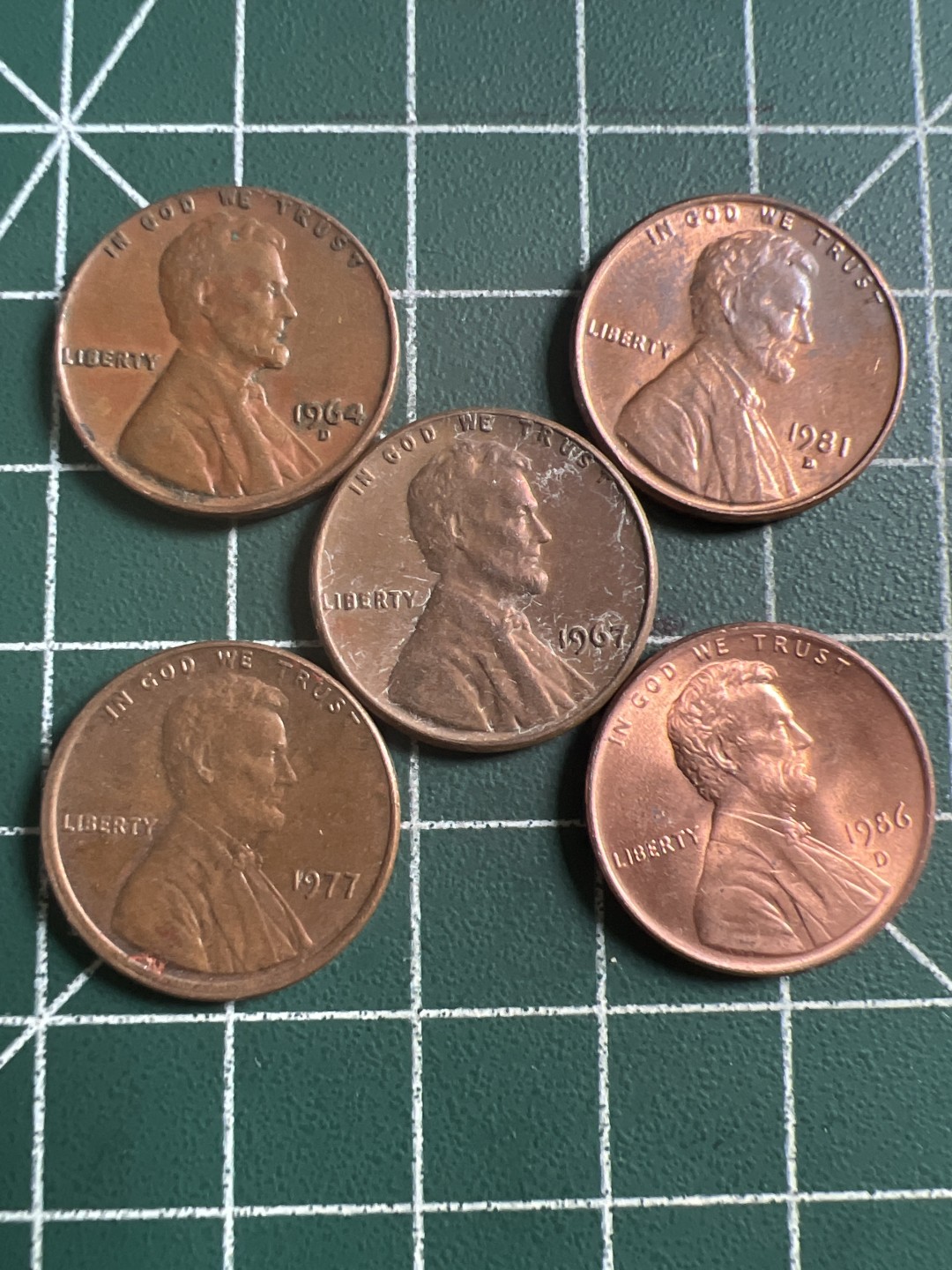 泡泡堂第116期  世界硬币纪念章邮票专场（无押金，无佣金，捡漏，全场20包邮，偏远地区除外） 老美分五个