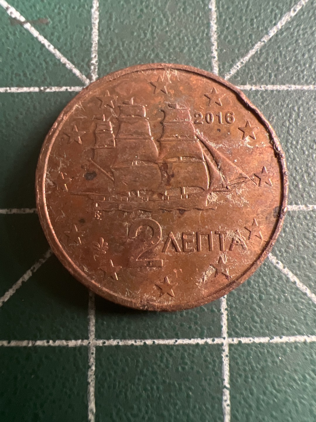 泡泡堂第116期  世界硬币纪念章邮票专场（无押金，无佣金，捡漏，全场20包邮，偏远地区除外） 希腊2欧分