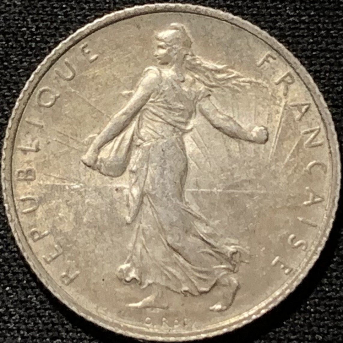 紫瑗钱币——第216期拍卖 法国 1916年 播种女神 1法郎 5克 0.835银 UNC