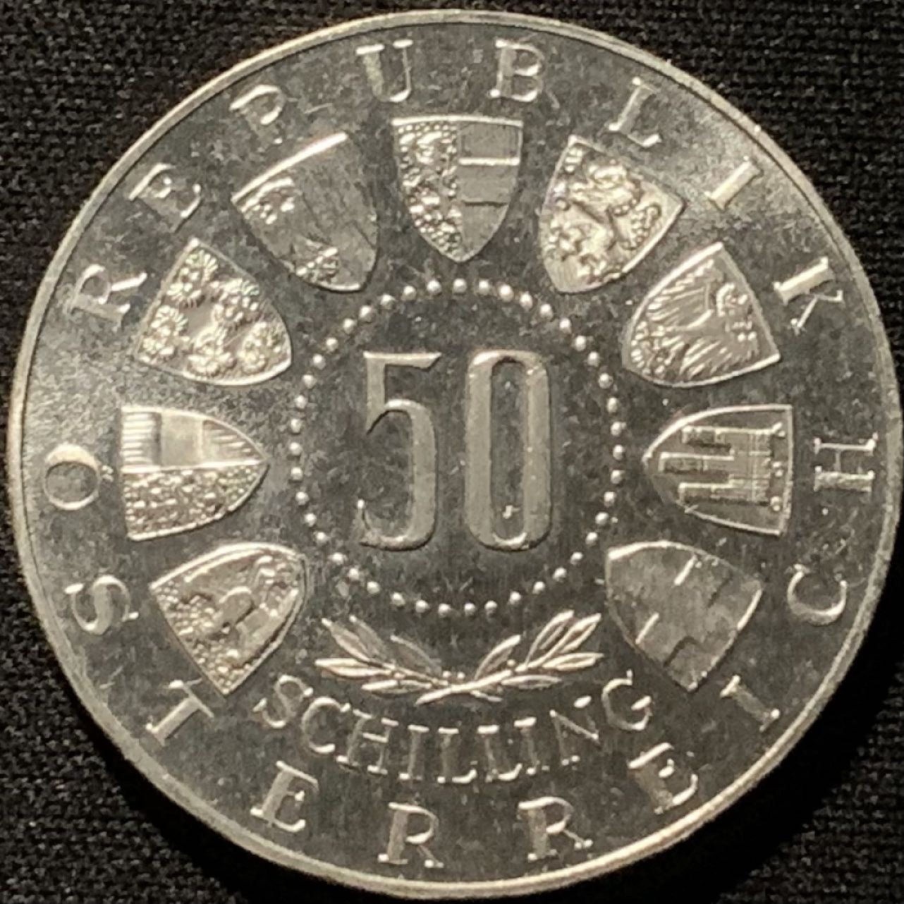 紫瑗钱币——第216期拍卖 奥地利 1964年 因斯布鲁克冬奥会 50先令 20克 0.9银 UNC