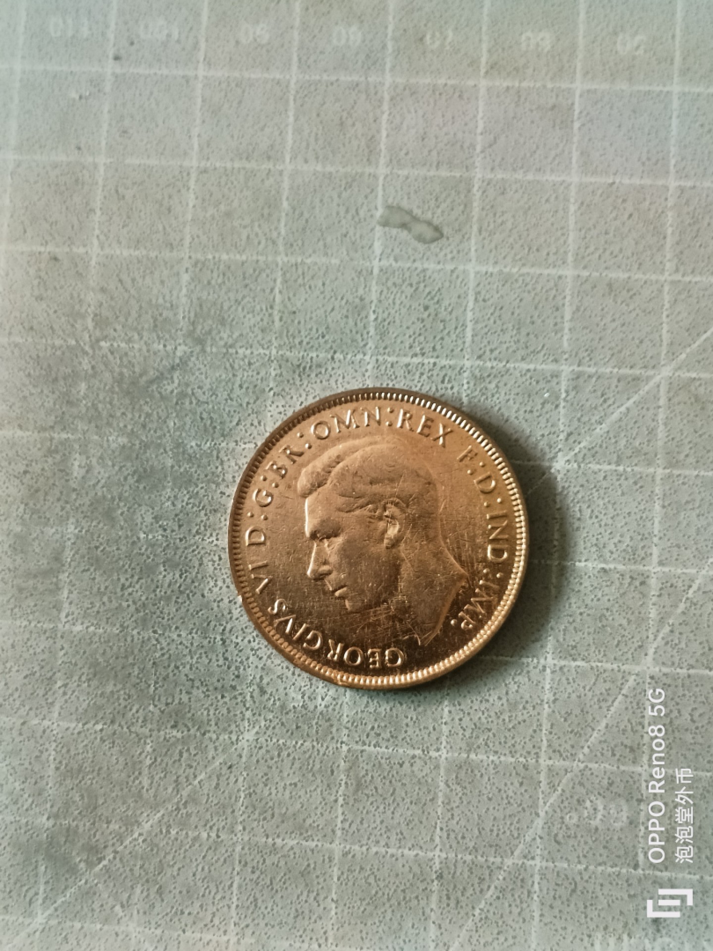 泡泡堂微拍，零佣金，零押金，满二十元包邮 英国1946年乔六一便士大铜币。