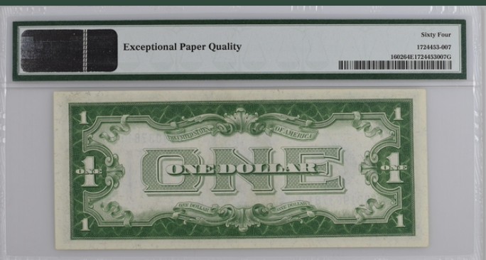 收藏联盟Quantum Auction 第198期拍卖 (已更新) 美国1928年1美元银币券 PMG64e 小票幅版