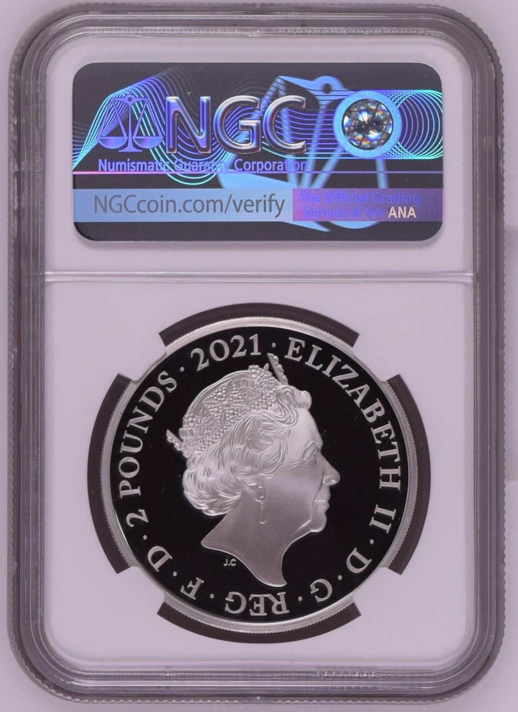 收藏联盟Quantum Auction 第198期拍卖 (已更新) 英国2021年2英镑1盎司彼得兔纪念精制银币 NGC PF69 首发蓝标 带原装盒