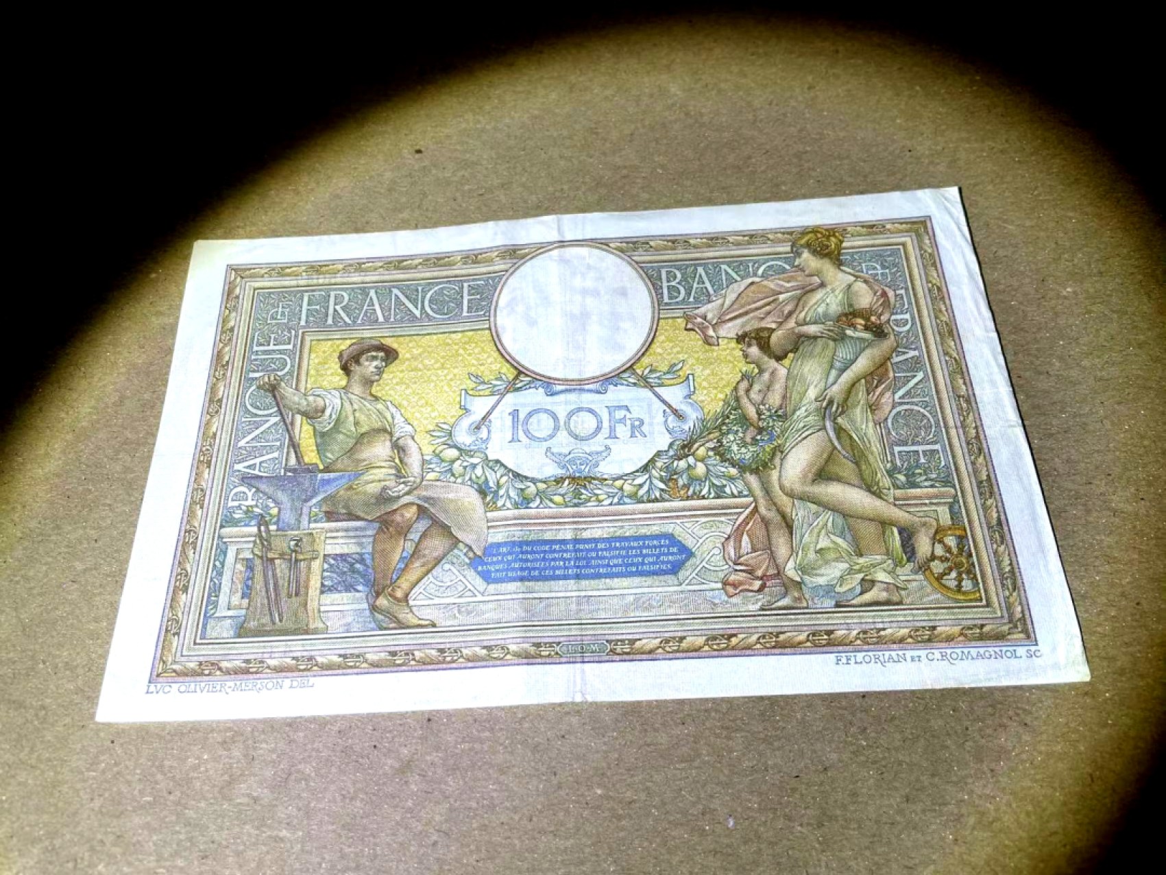 【Blue Auction】✨世界纸币精拍第235期【精】 【一组2张】法国 1929/1939年100法郎 果园 品相如图