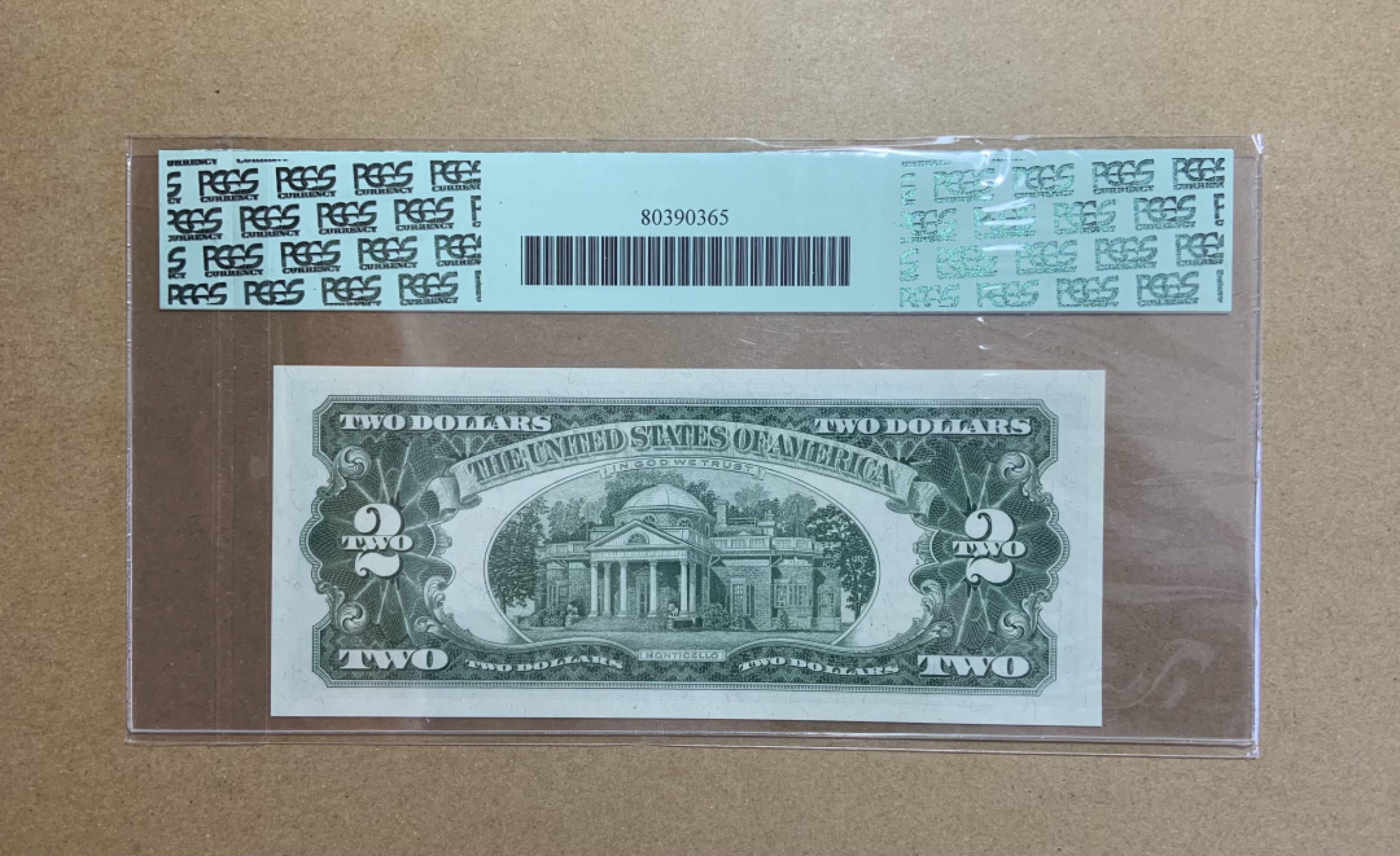 收藏联盟Quantum Auction 第198期拍卖 (已更新) 美国1963年联邦储备券2元 PCGS66 AA冠 号码不带4