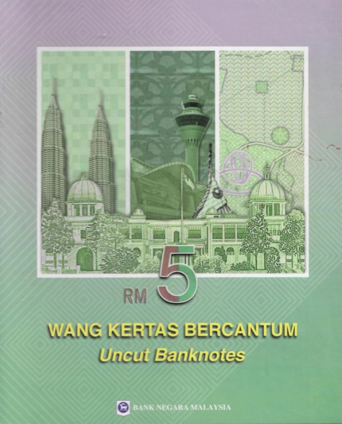 【Blue Auction】✨世界纸币精拍第235期【精】 【原装带册 央行发行】马来西亚AA冠三联体5林吉特*2 全新UNC