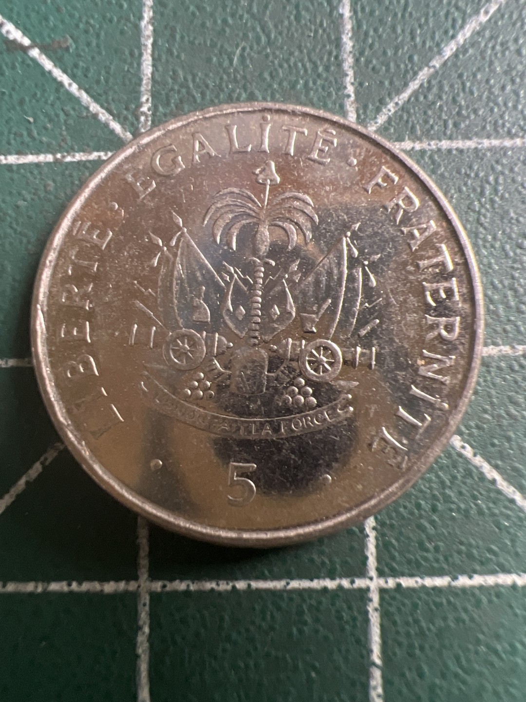 泡泡堂第116期  世界硬币纪念章邮票专场（无押金，无佣金，捡漏，全场20包邮，偏远地区除外） 海地5分