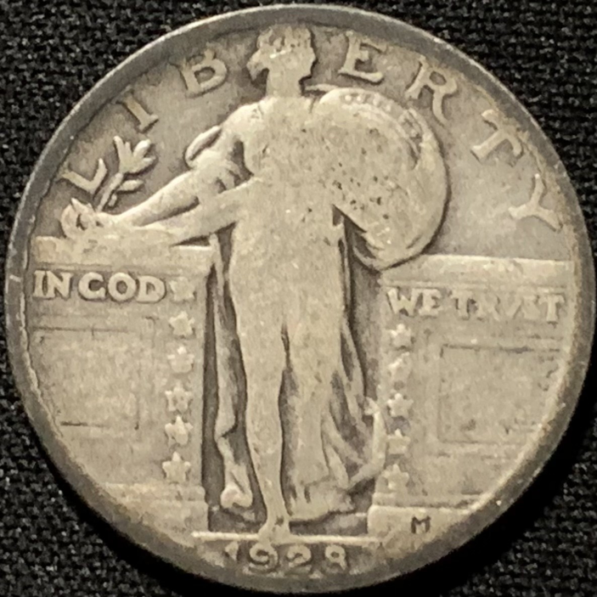 紫瑗钱币——第216期拍卖 美国 1928年 飞鹰 25美分 1/4美元 6.25克 0.9银