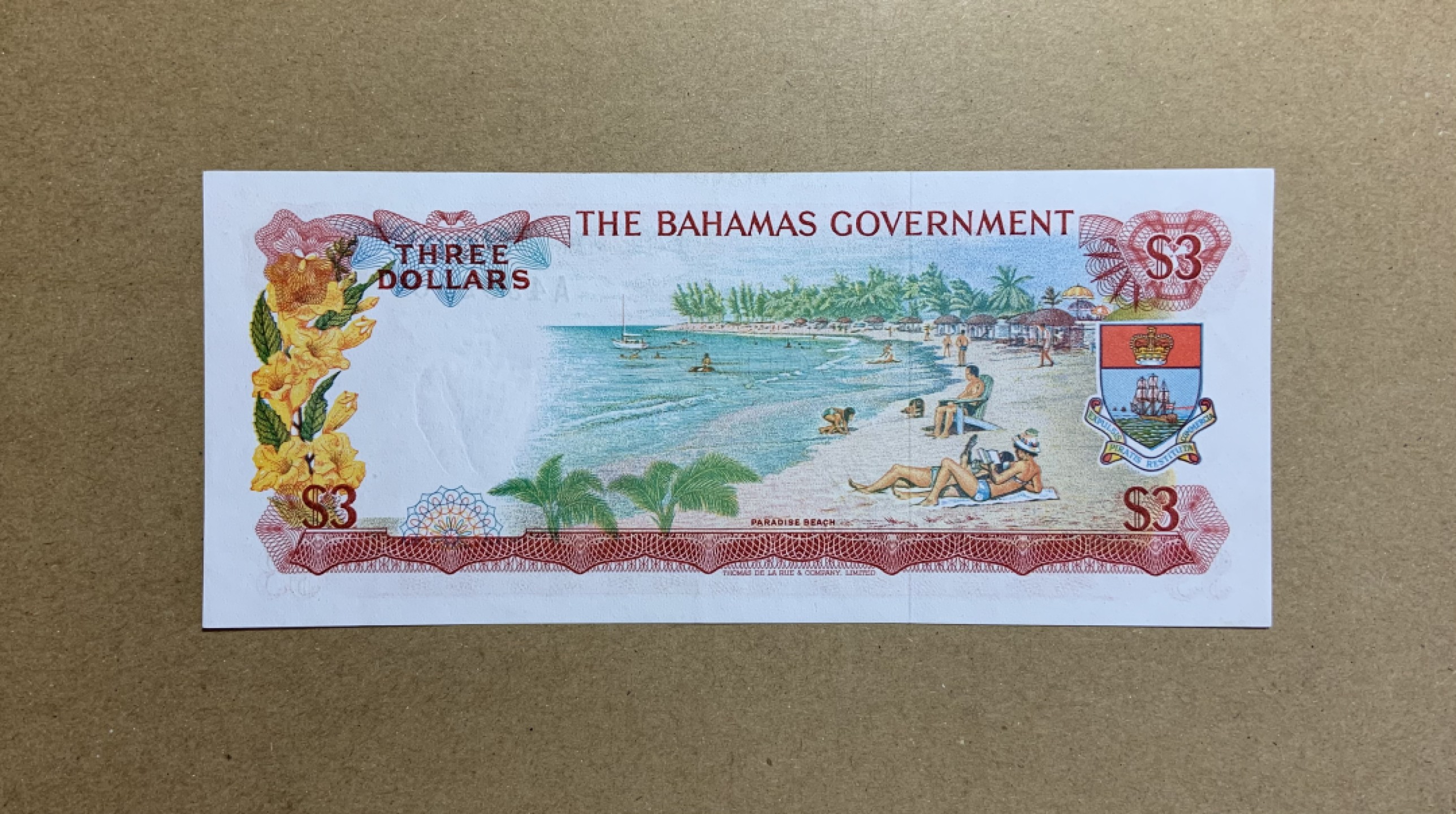 收藏联盟Quantum Auction 第198期拍卖 (已更新) 巴哈马1965年3元 品相AU 首发年份A冠 德纳罗彩背