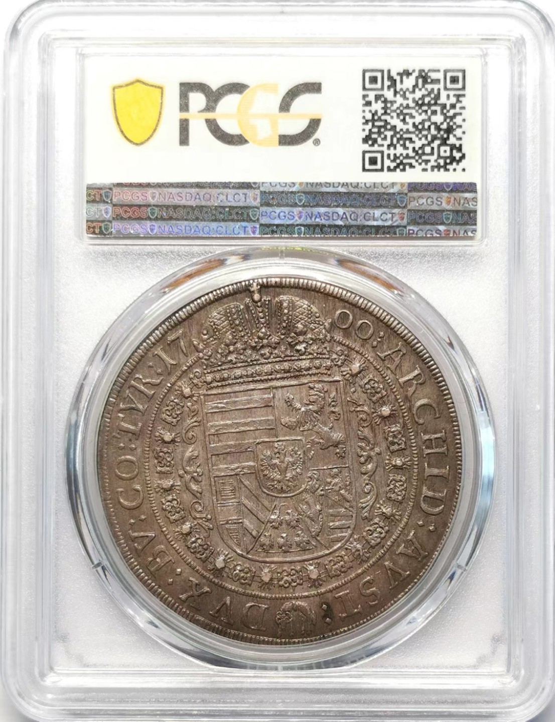 凡希社世界钱币微拍第二百十五期——德奥专场 荐！1700神罗总庭利奥波德泰勒大银PCGS-MS62传世品！