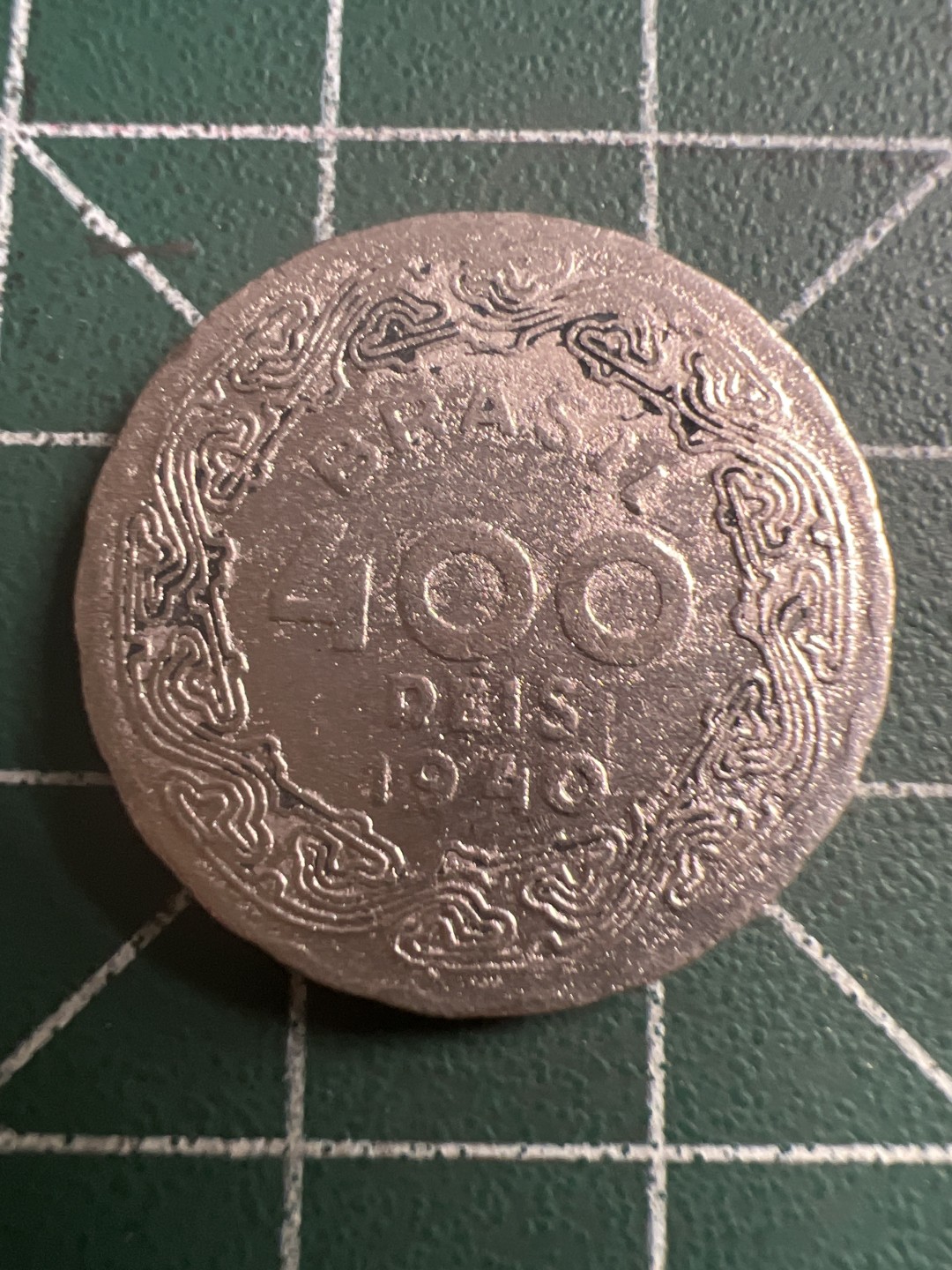 泡泡堂第116期  世界硬币纪念章邮票专场（无押金，无佣金，捡漏，全场20包邮，偏远地区除外） 巴西1940年400瑞斯