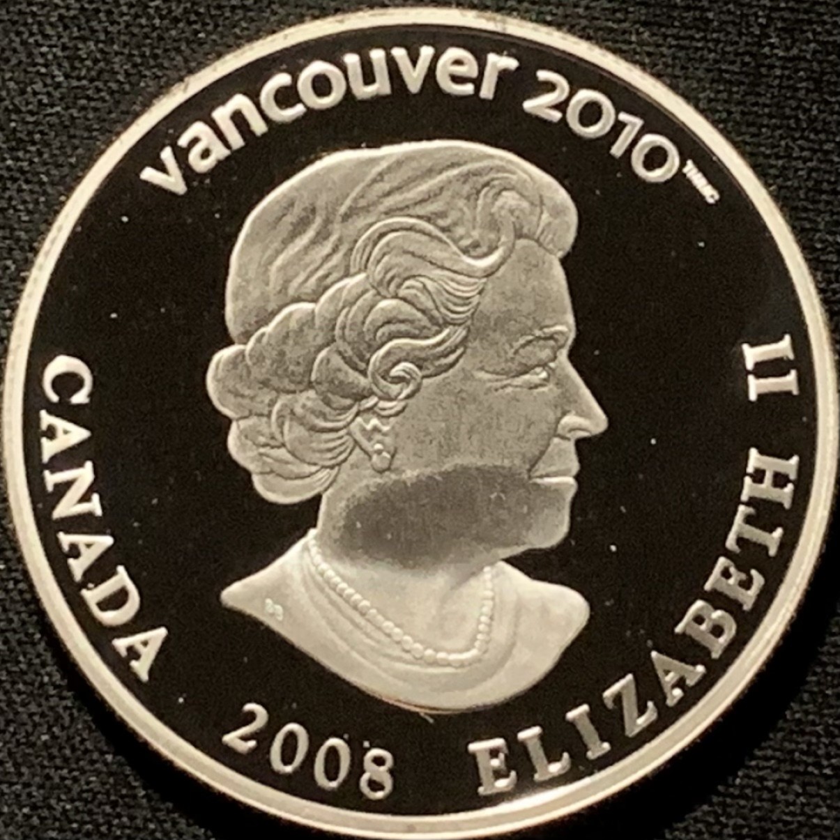 紫瑗钱币——第216期拍卖 加拿大 2008年 10温哥华冬奥会 场馆 25元 幻彩银币 27.78克 0.925银 精制