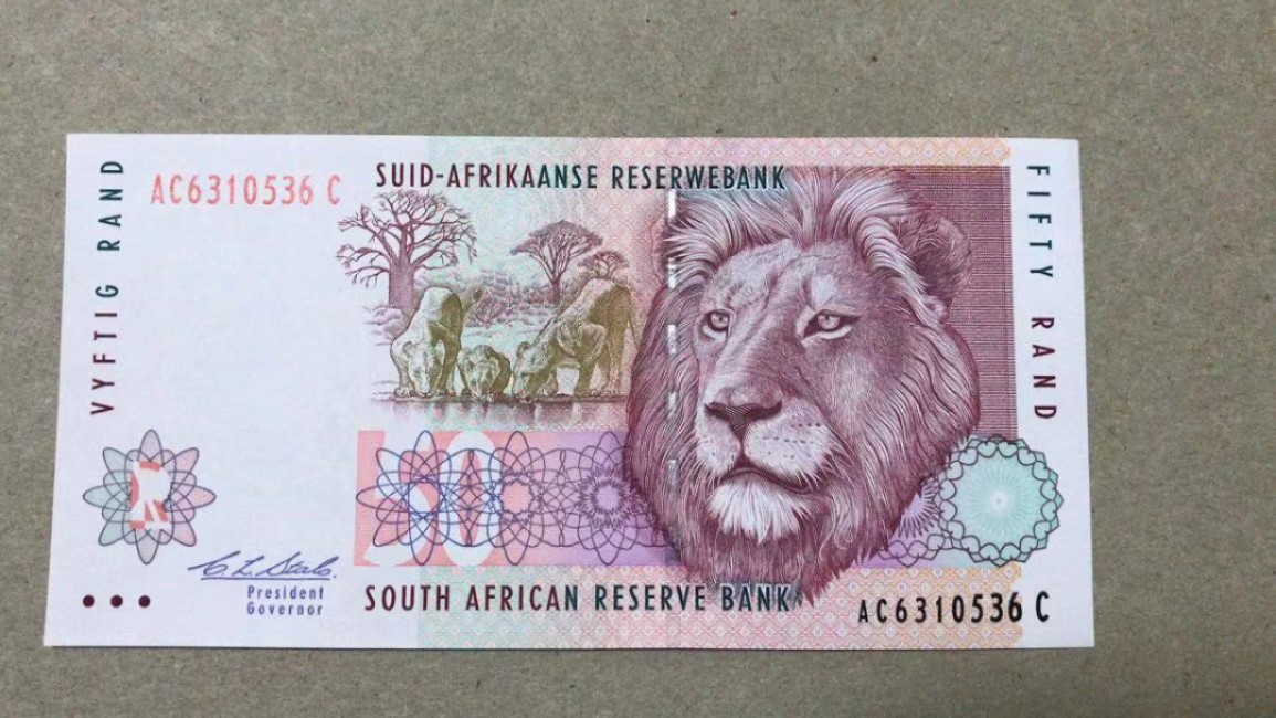 【Blue Auction】✨世界纸币精拍第235期【精】 【初版】南非 1992年50兰特 全新UNC 狮子 p125a