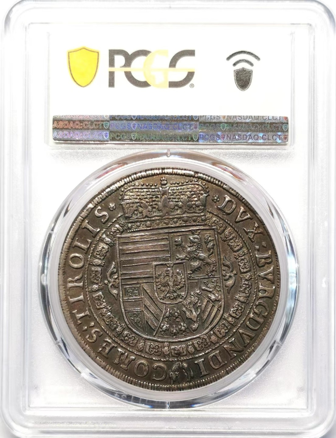 凡希社世界钱币微拍第二百十五期——德奥专场 荐！1632奥地利大公利奥波德王冠权杖版泰勒大银PCGS-MS62压印细节一流！