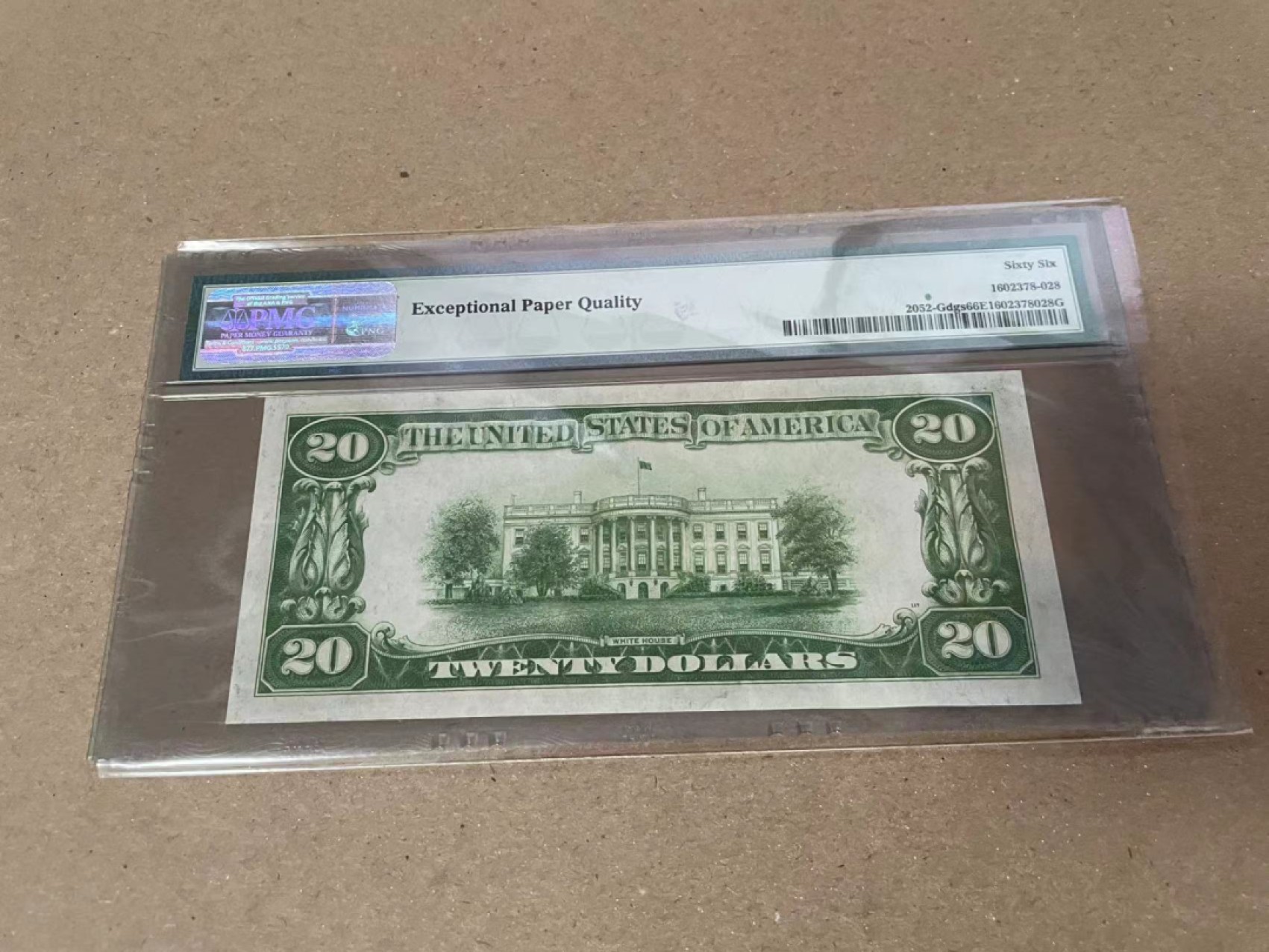 【Blue Auction】✨世界纸币精拍第235期【精】 美国 1928年20美金 Gdgs PMG66EPQ 