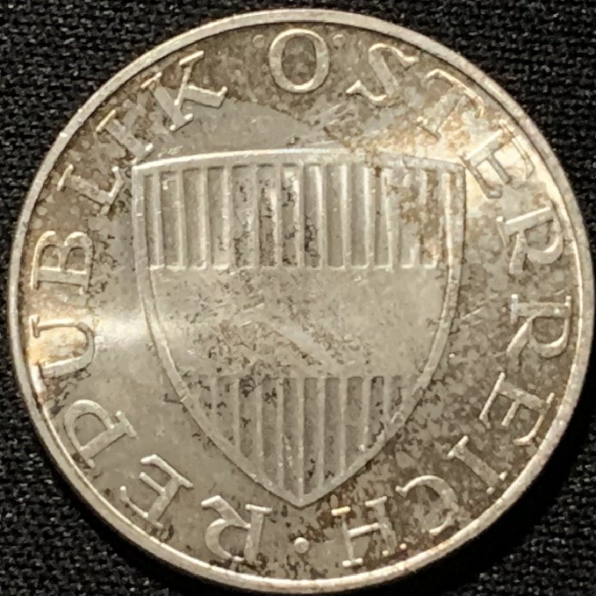 紫瑗钱币——第216期拍卖 奥地利 1973年 女神 10先令 7.5克 0.64银 UNC 五彩包浆