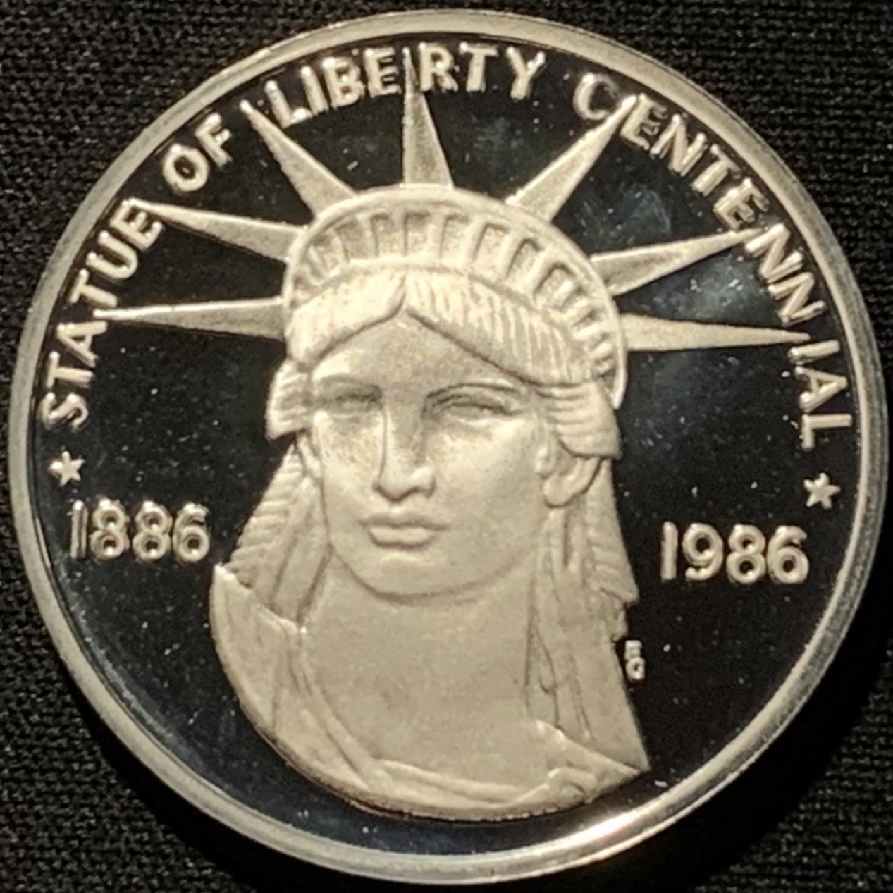 紫瑗钱币——第216期拍卖 美国 1986年 约翰·肯尼迪 银章 28.35克 0.925银 精制