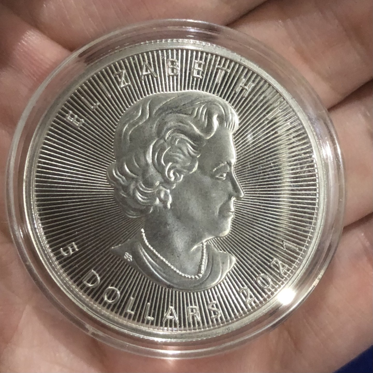 【保诚微拍】第36期  古今中外币章（部分评级）14号晚上七点半自动开拍！！！ 【投资银币】加拿大 2021年 枫叶 投资银币（1盎司31.1克，0.9999银）