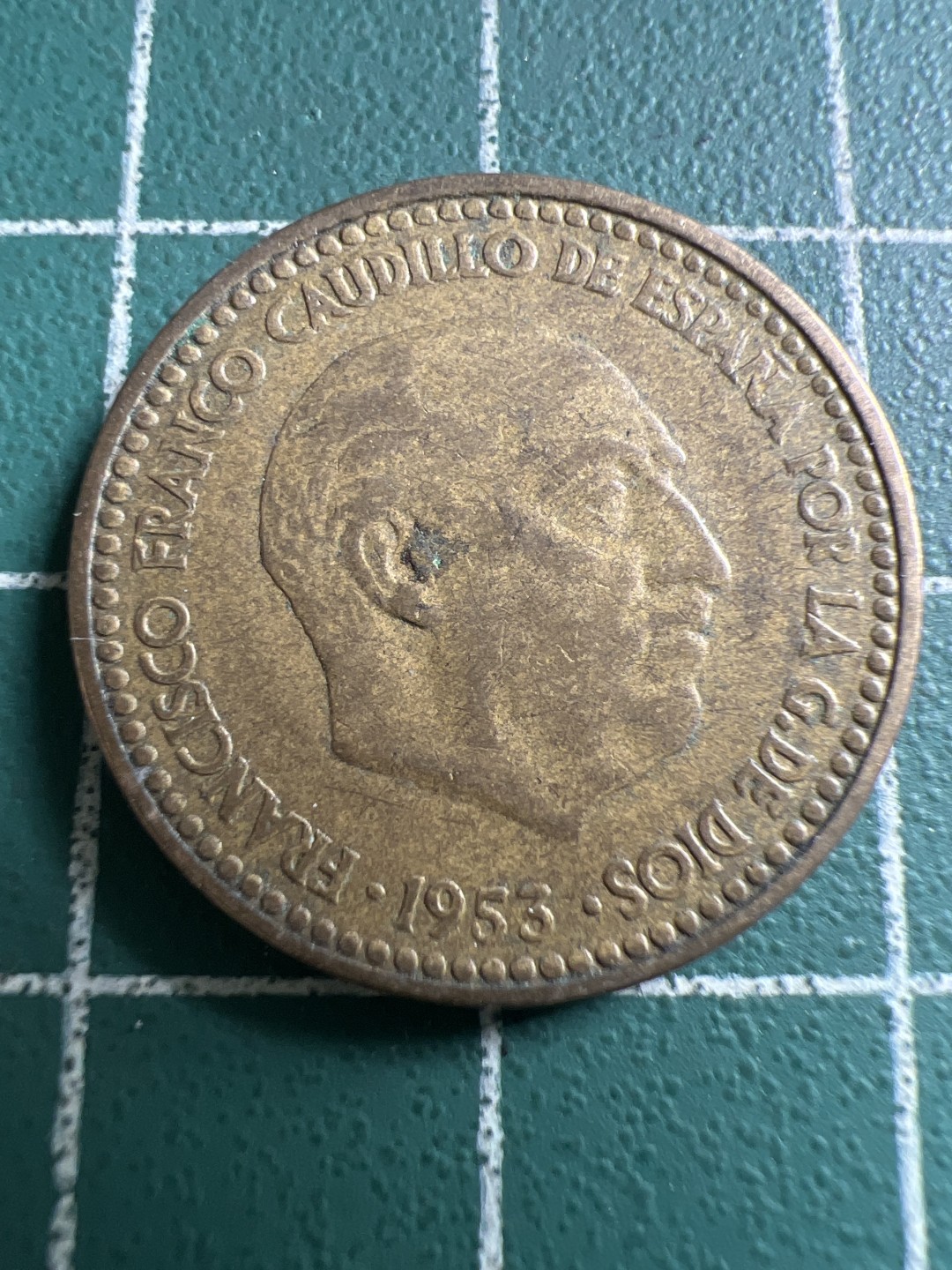 泡泡堂第119期  世界硬币专场（无押金，无佣金，捡漏，全场20包邮，偏远地区除外） 西班牙1953年一元