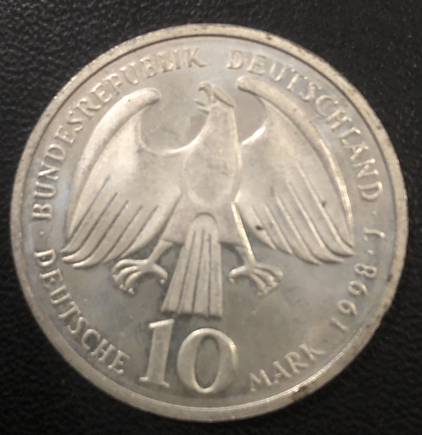 【保诚微拍】第36期  古今中外币章（部分评级）14号晚上七点半自动开拍！！！ 德国 1998年 J厂 威斯特法伦350周年 10马克 （15.5克 0.925银