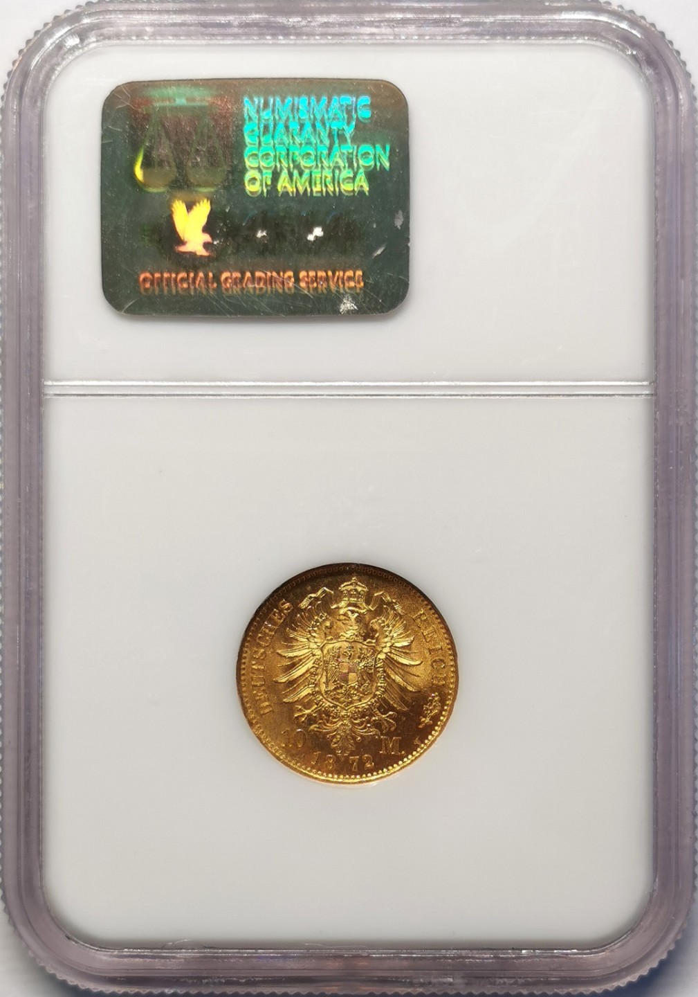 凡希社世界钱币微拍第二百十五期——德奥专场 1872普鲁士10马克金币短翅鹰NGC-MS67超高分！