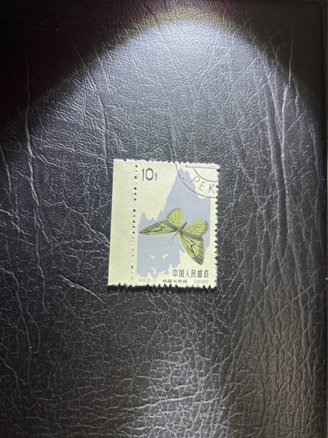 洪涛臻品 精选邮票限时拍卖第五十四期 特56蝴蝶盖销  20-15一枚，版撕全品嘎嘎绝，钢戳，面艳胶白，六珍之一，非常受欢迎的品种，新票价格高，盖销全品不要错过