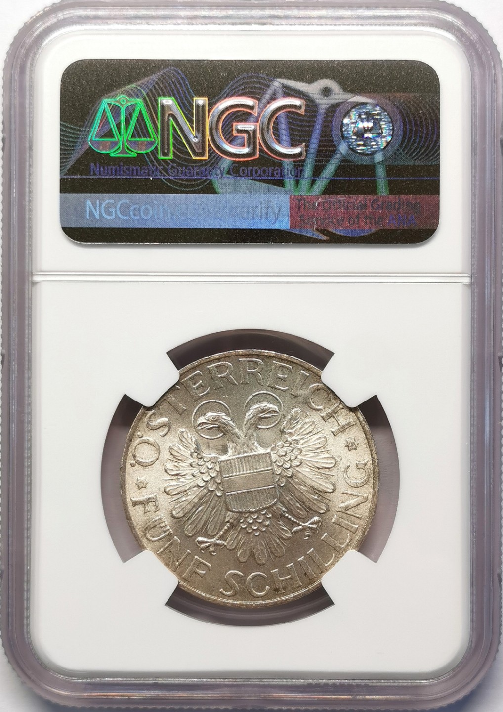 凡希社世界钱币微拍第二百十五期——德奥专场 1934奥地利圣母子5先令银币NGC-MS64