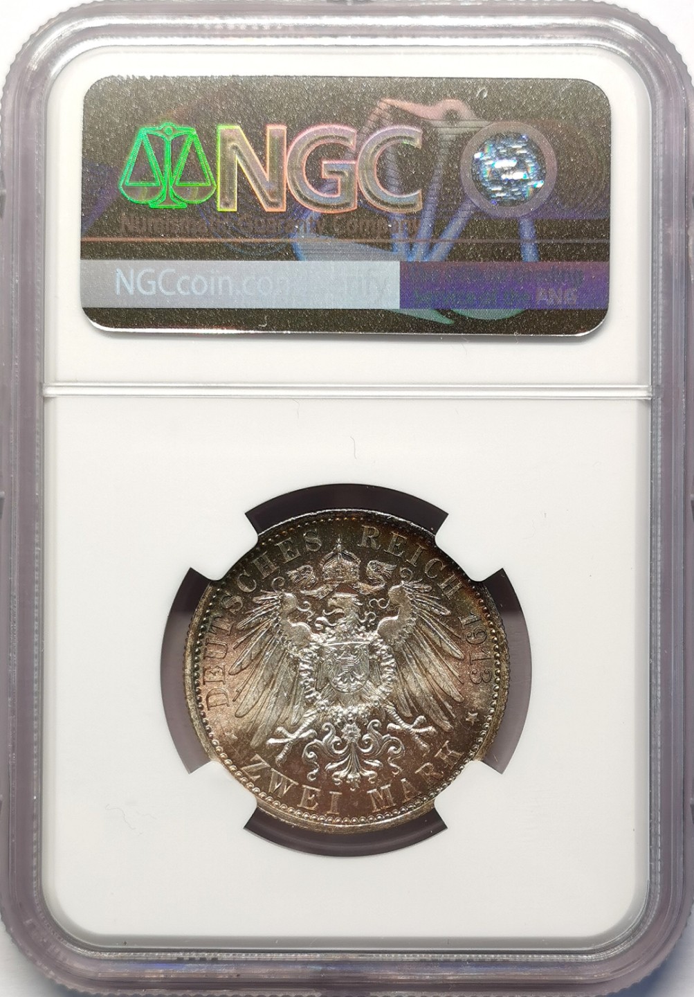 凡希社世界钱币微拍第二百十五期——德奥专场 1913普鲁士威廉加冕纪念2马克NGC-MS65