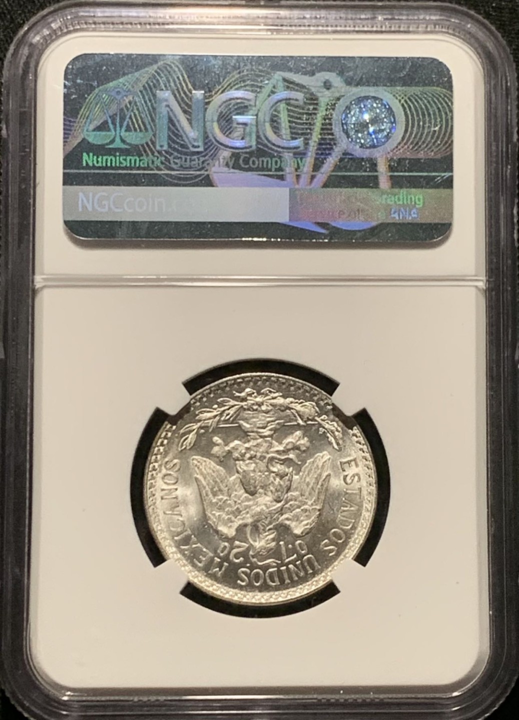 紫瑗钱币——第216期拍卖 墨西哥 1943年 M版 鹰洋 50分 银币 NGC MS65