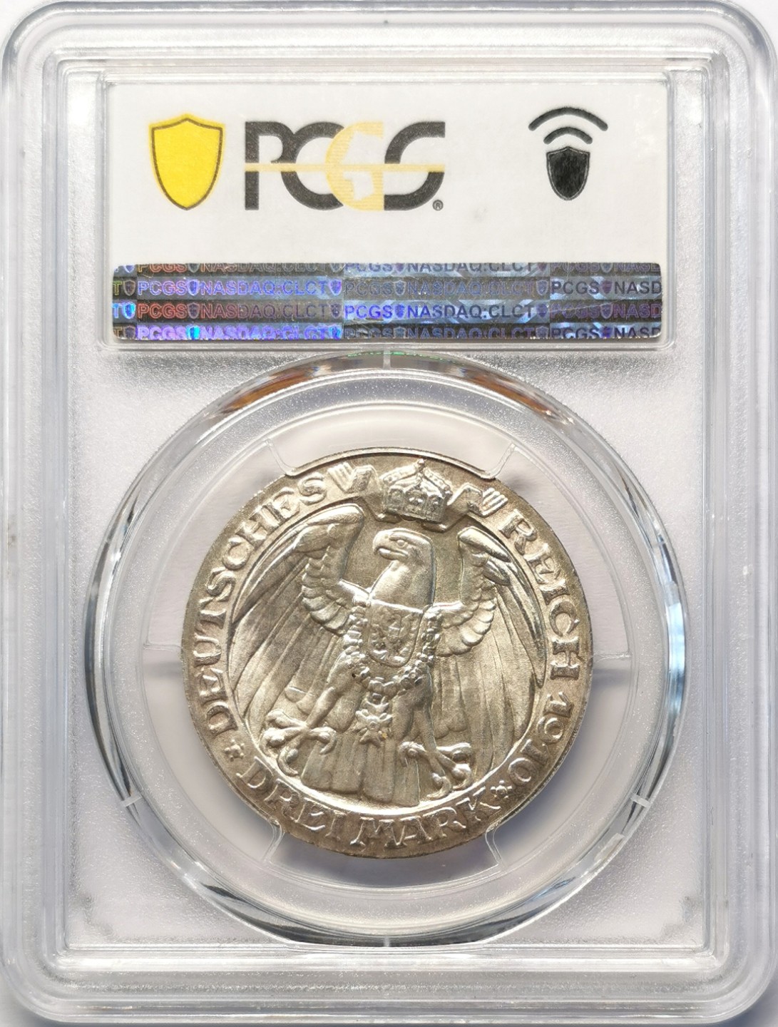 凡希社世界钱币微拍第二百十五期——德奥专场 1910普鲁士柏林大学纪念3马克PCGS-MS65