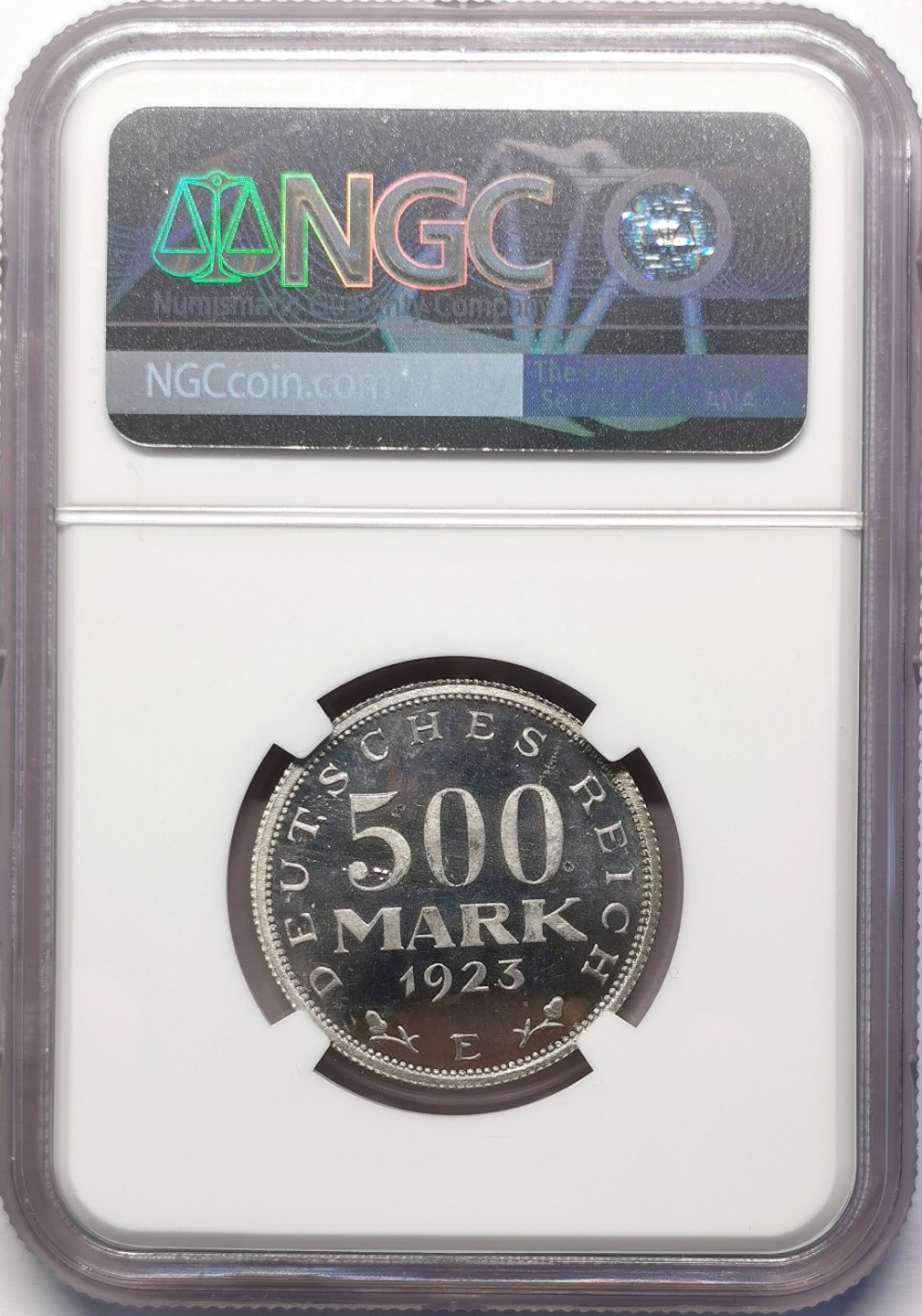 凡希社世界钱币微拍第二百十五期——德奥专场 1923魏玛德国500马克铝币NGC-PF65精铸稀见！