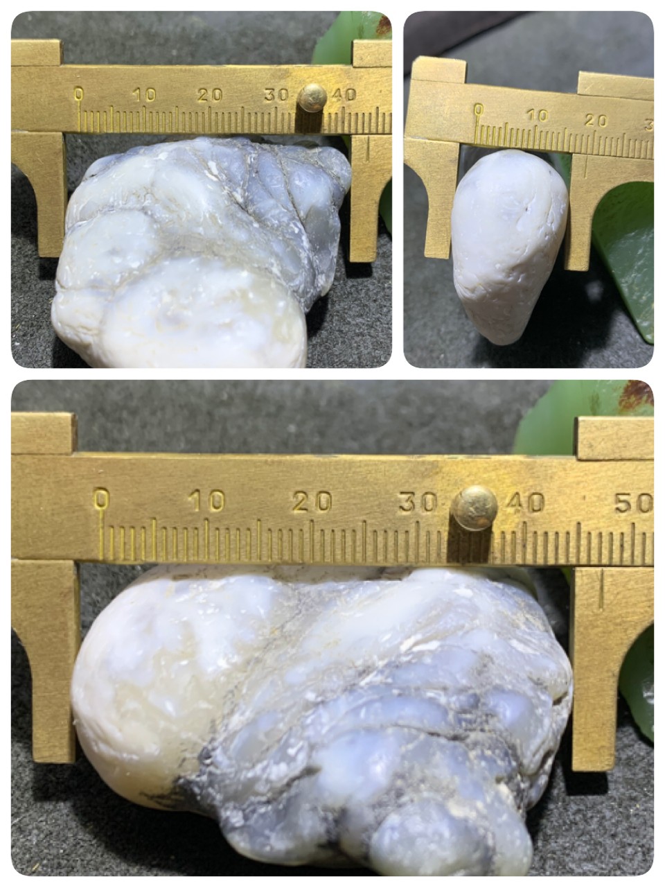 精美天然新疆哈密青花高玉化蛋白玉原石一块