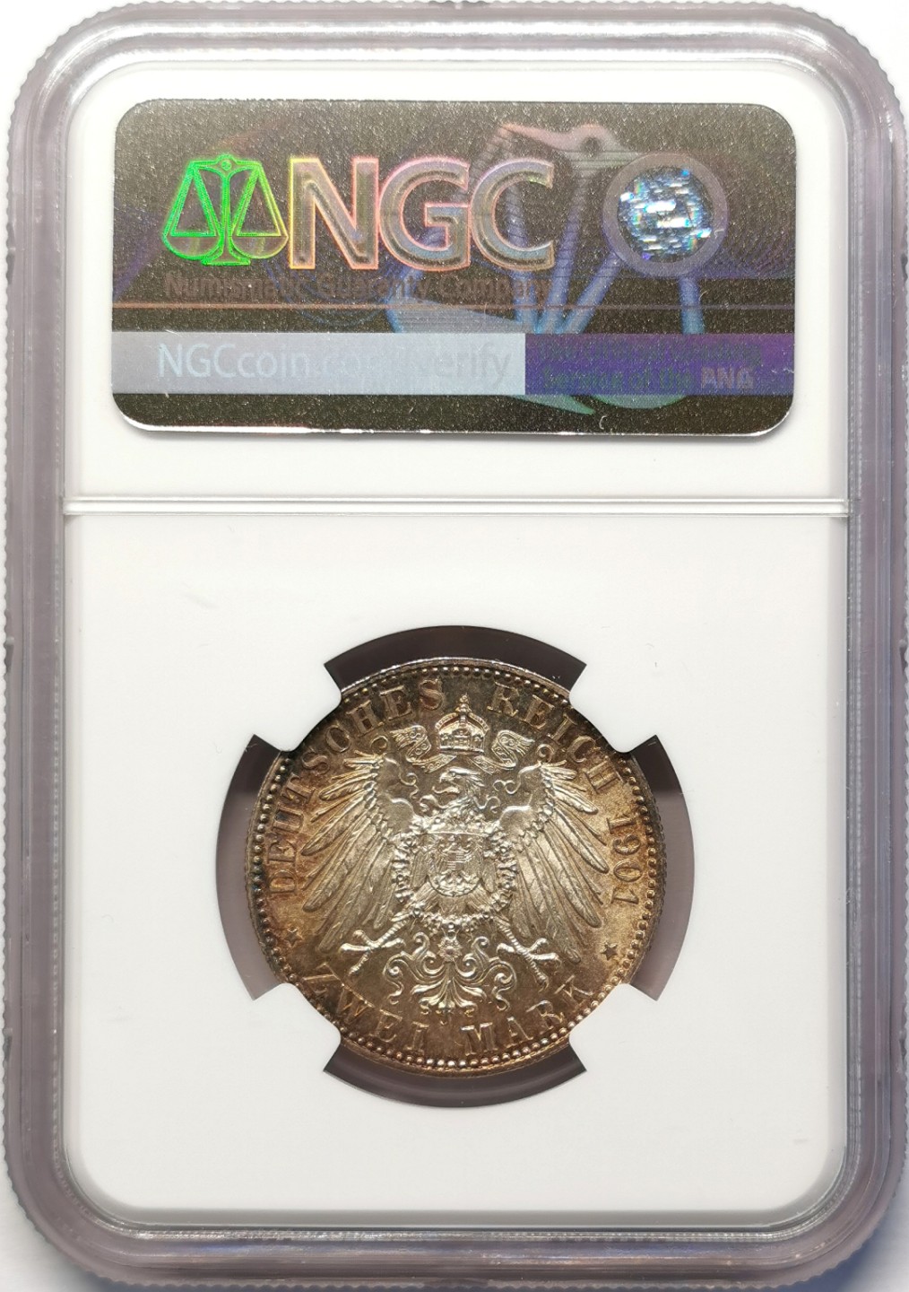 凡希社世界钱币微拍第二百十五期——德奥专场 1901普鲁士王国200周年纪念2马克NGC-MS64