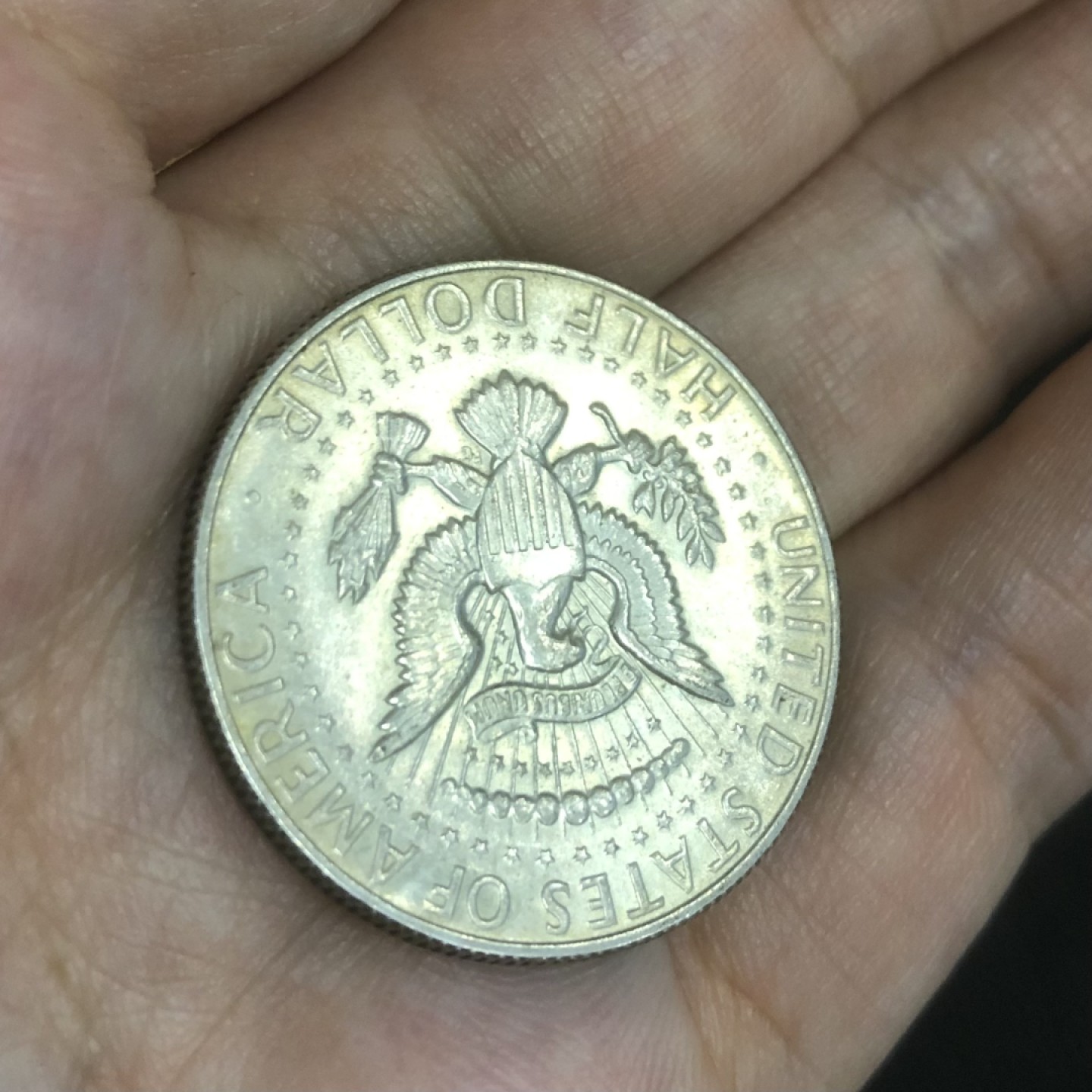 【保诚微拍】第36期  古今中外币章（部分评级）14号晚上七点半自动开拍！！！ 美国 1968年 肯尼迪总统 半美元 银币 (13克，0.4银) 好品！！！