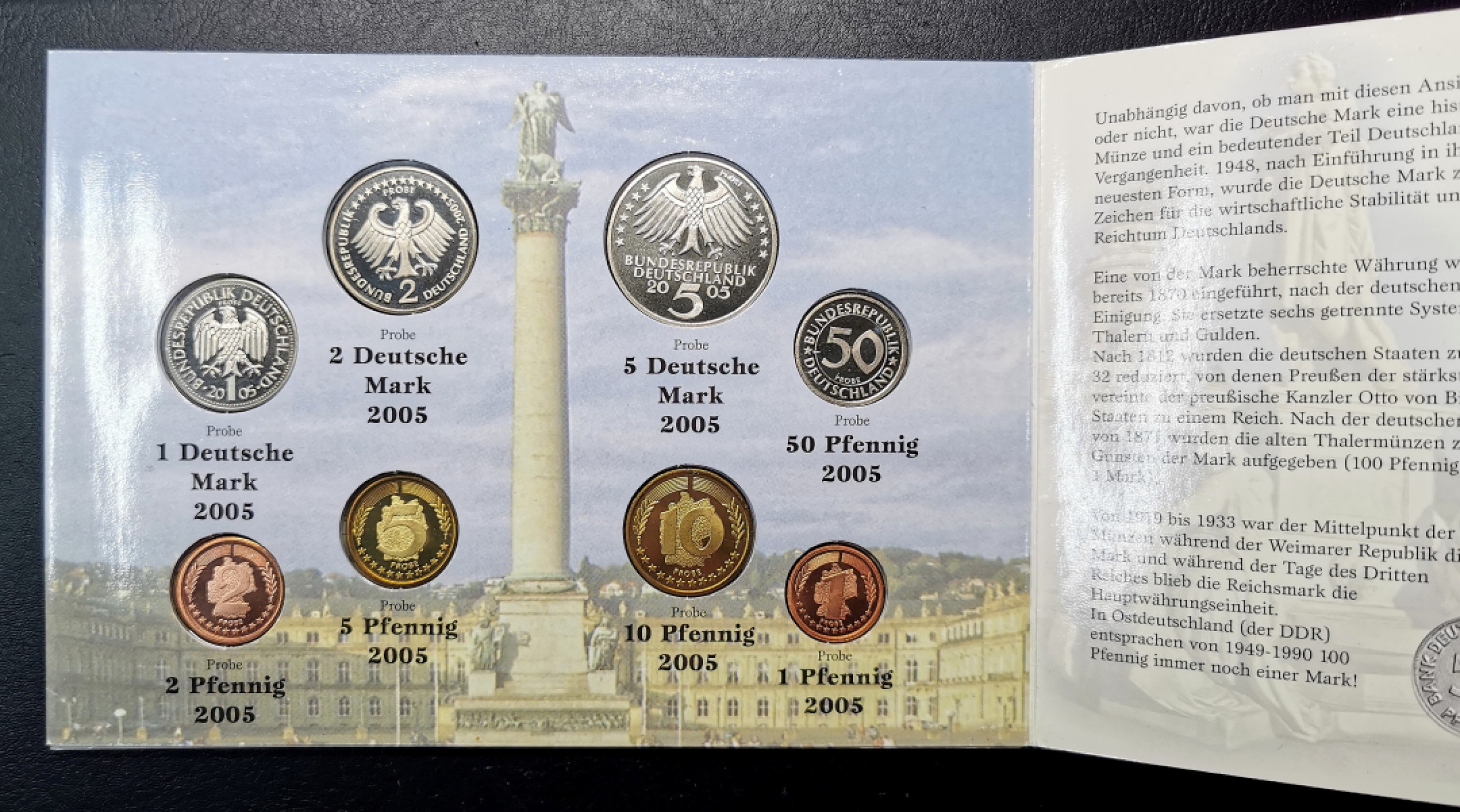 凡希社世界钱币微拍第二百十五期——德奥专场 2005德国加厚精铸样币八枚-告别马克