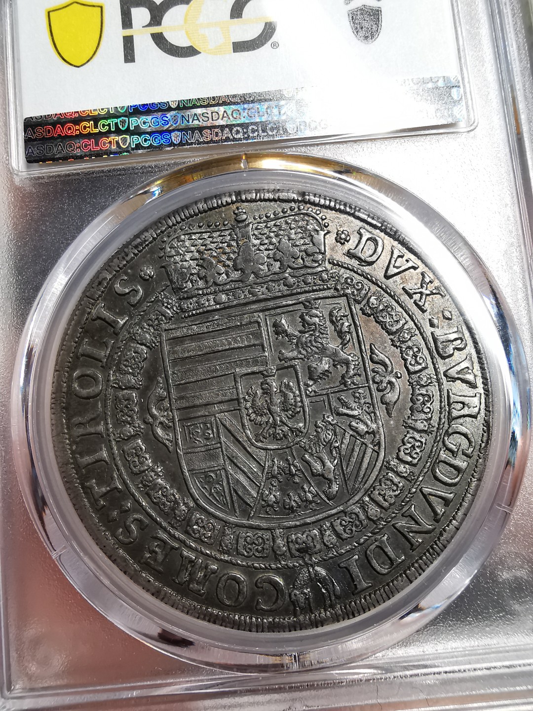 凡希社世界钱币微拍第二百十五期——德奥专场 荐！1632奥地利大公利奥波德王冠权杖版泰勒大银PCGS-MS62压印细节一流！